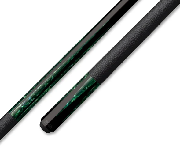 Genuine Abalone 6 Pt Leather Lore Wrap Bull Carbon Butt Only