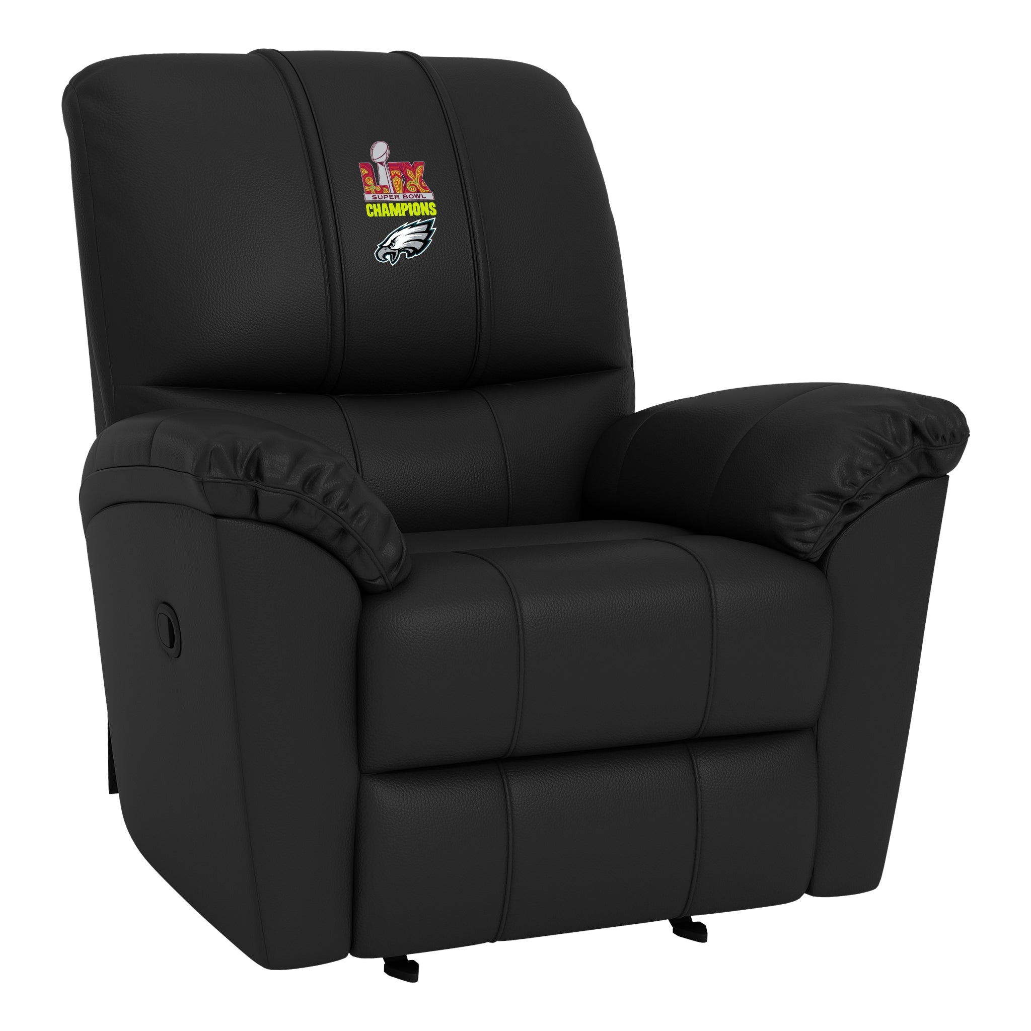 Rocker Recliner with Philadelphia Eagles Super Bowl LIX Champions Logo