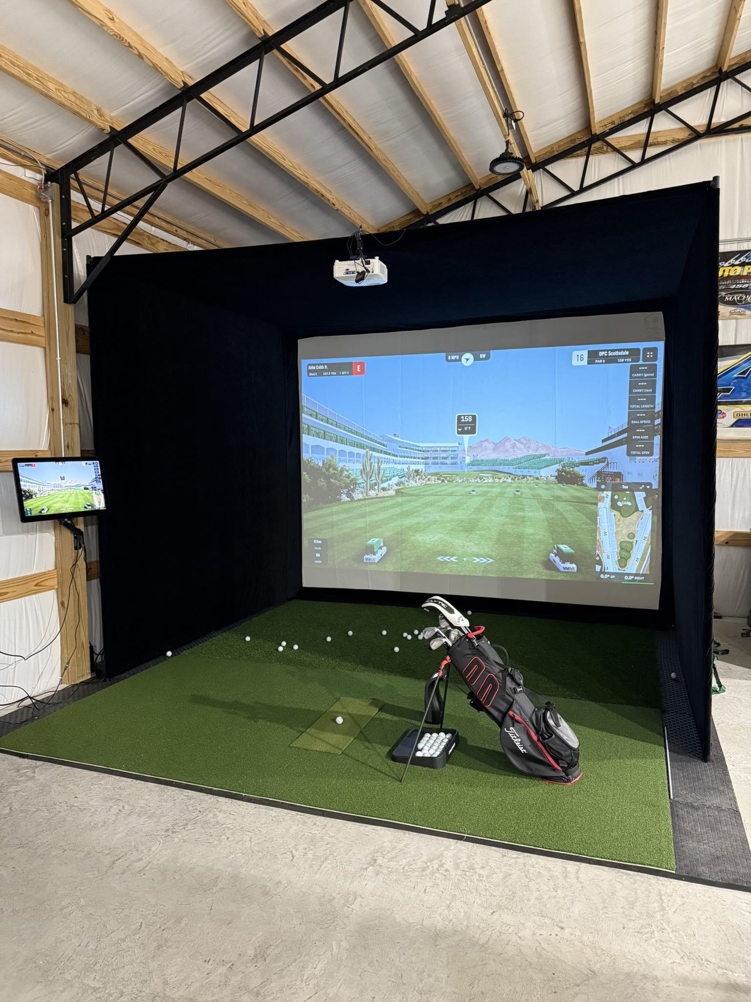 Albatross 13 Golf Simulator Enclosure - Extended Depth, albatross golf