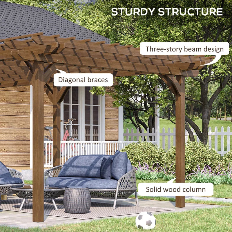 Solid Wood Pergola