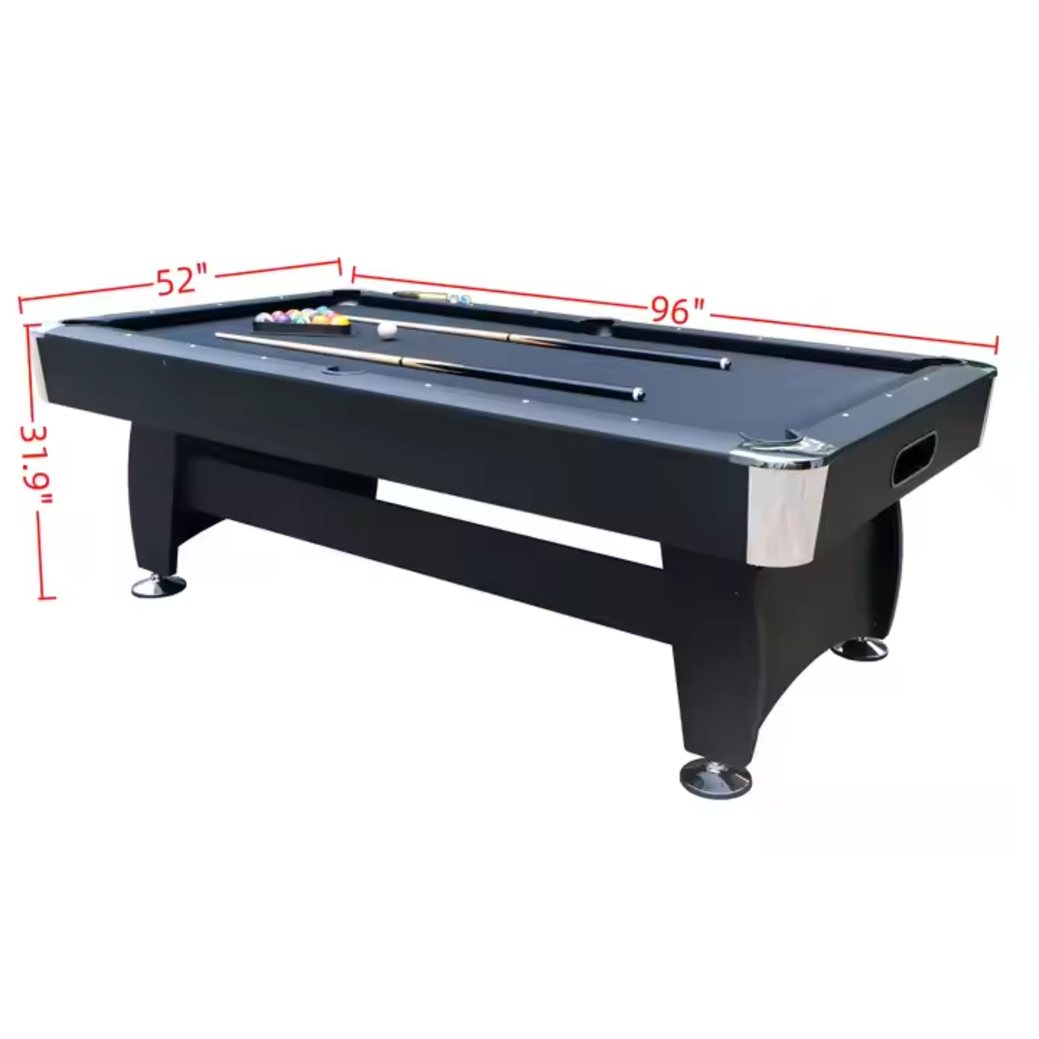 ShadowStrike Black Pro Pool Table black pool table