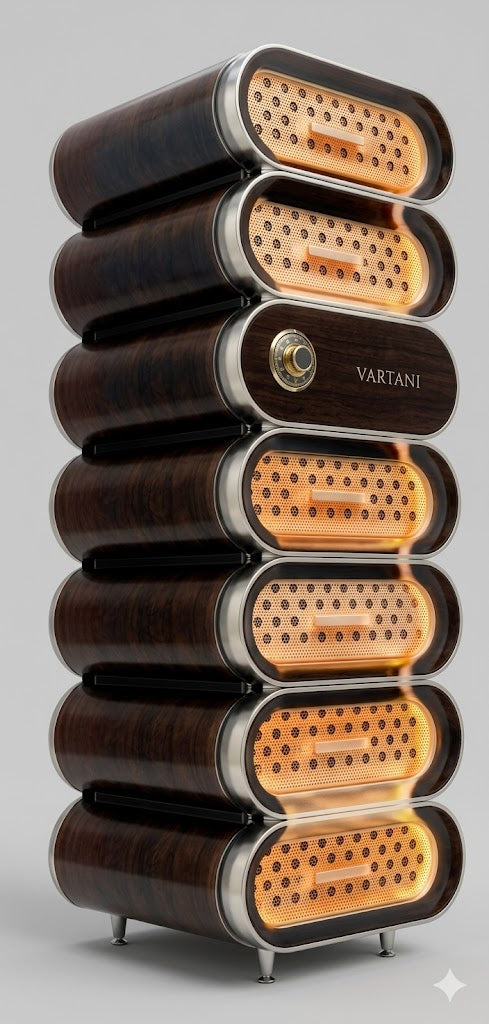 Amber A7 (Chromed Version) Cigar Humidor