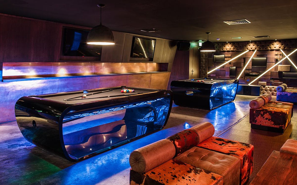 The Blacklight billiard table