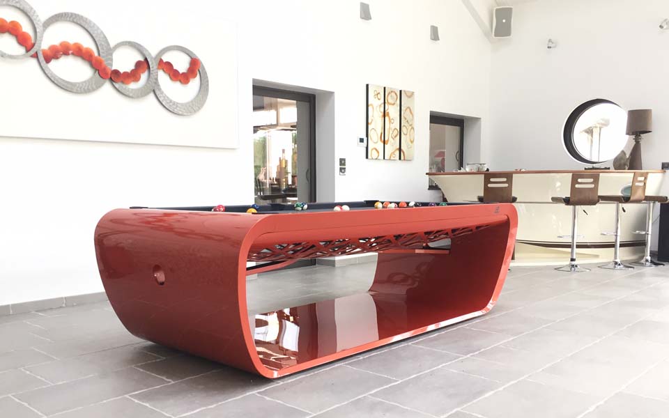 The Blacklight billiard table