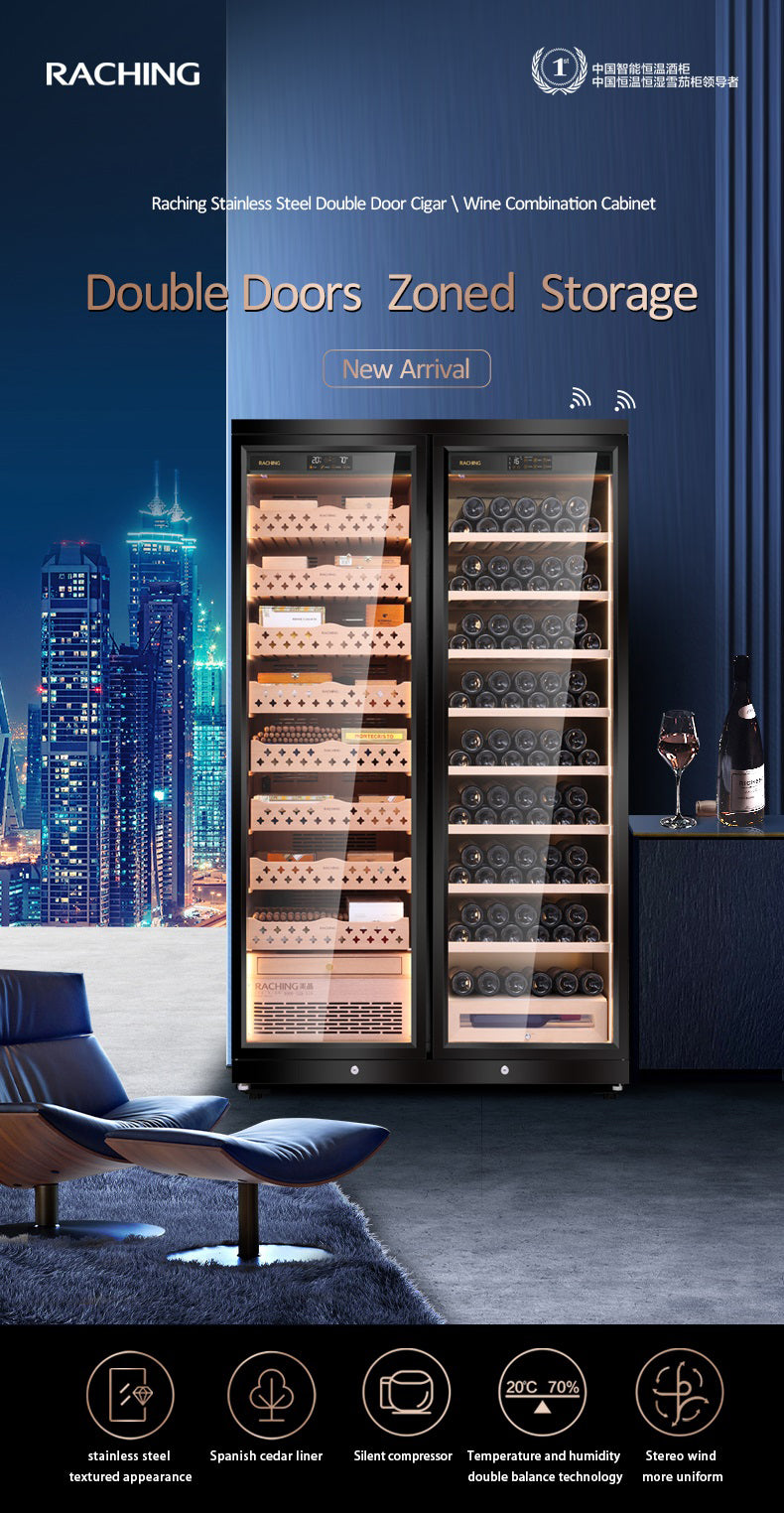 CD1200 (cigar area+wine area) Cigar Humidor