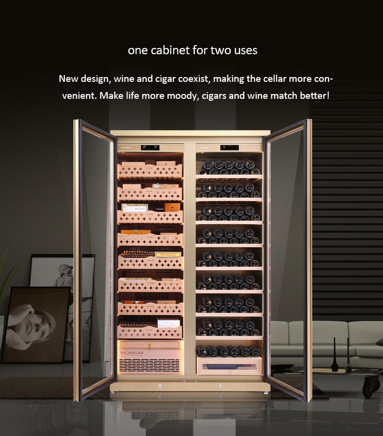 CD1200 (cigar area+wine area) Cigar Humidor