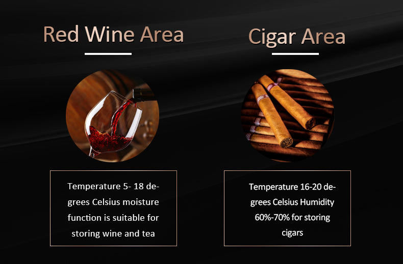 CD1200 (cigar area+wine area) Cigar Humidor