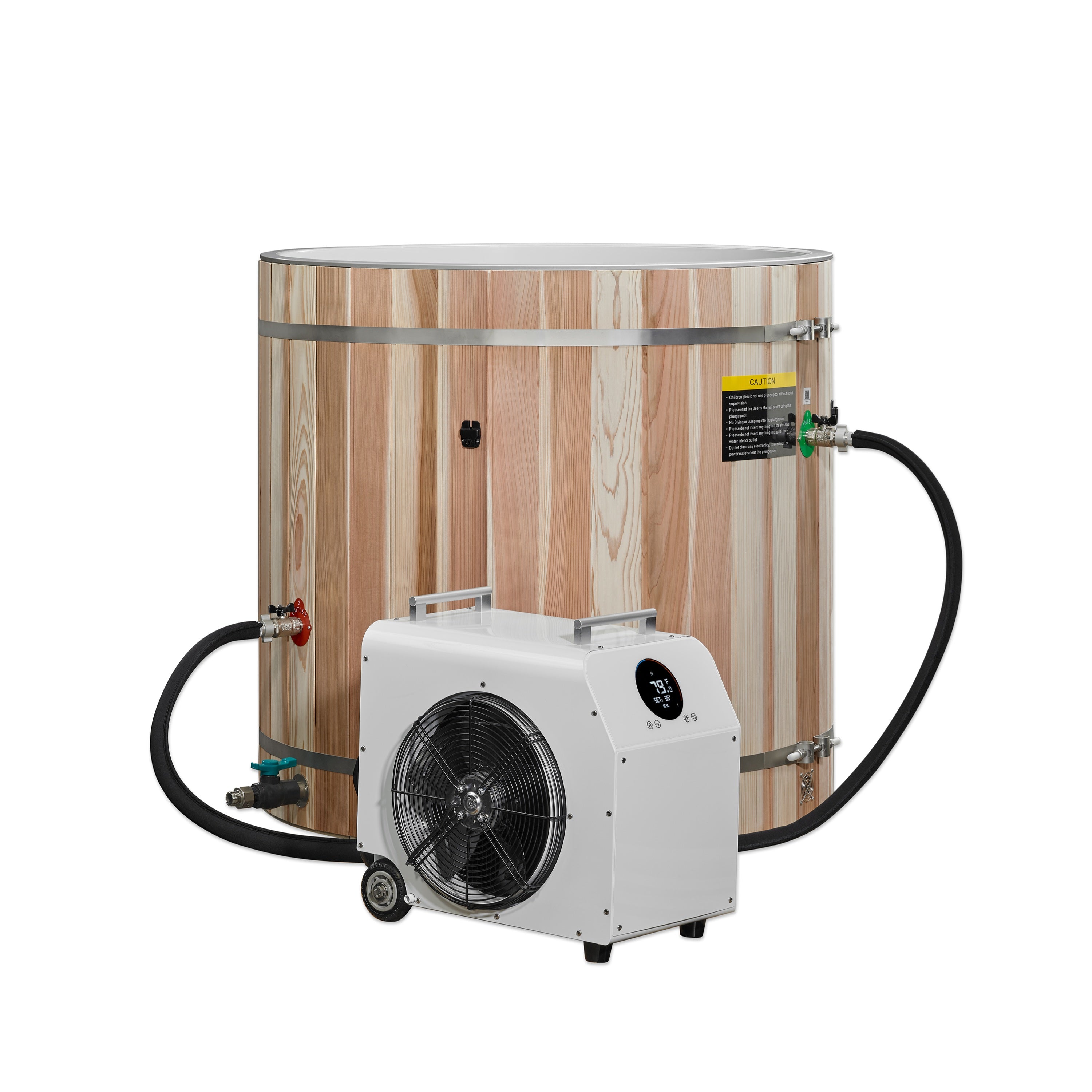 Dynamic Cold Therapy Barrel - Plastic with Pacific Cedar Exterior
