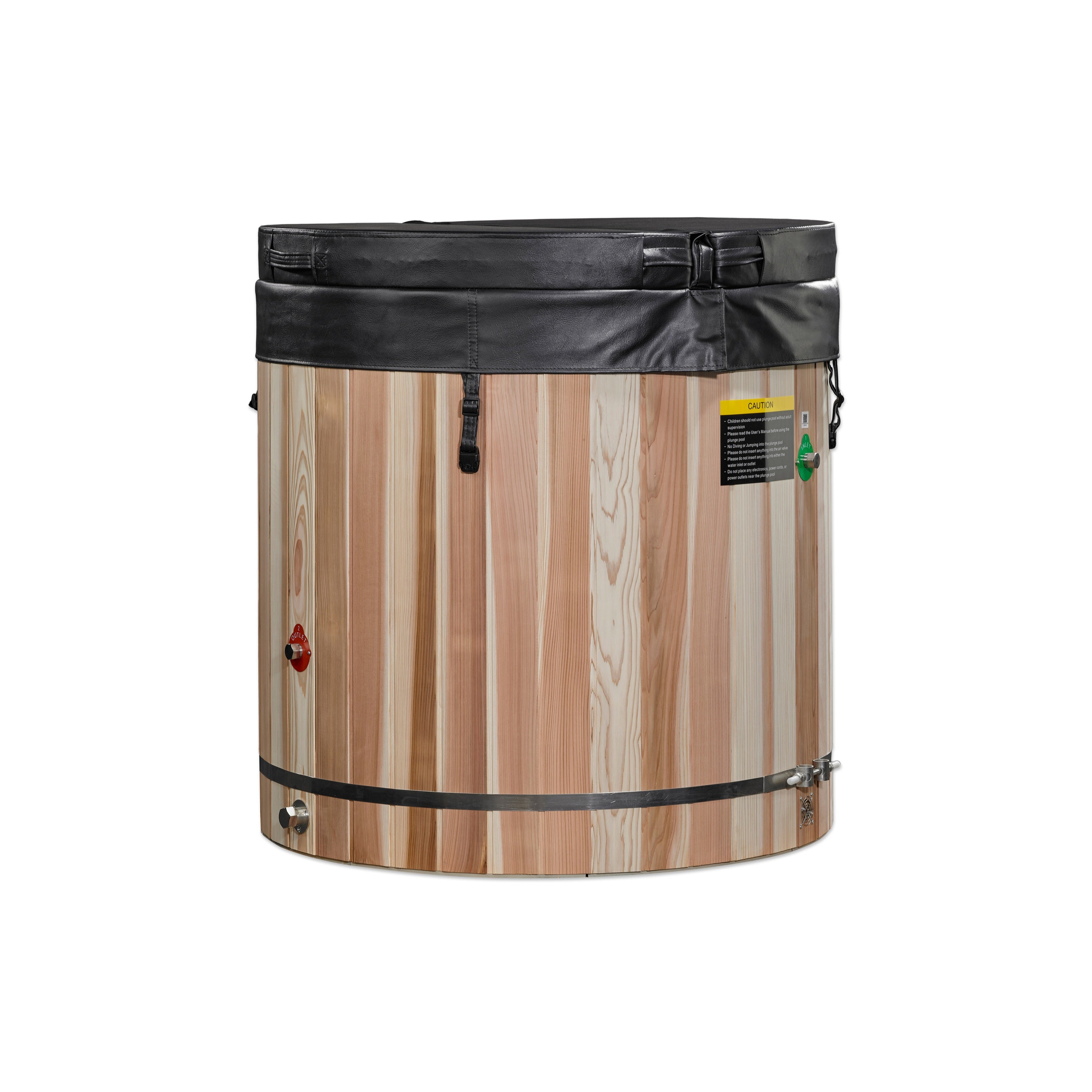 Dynamic Cold Therapy Barrel - 304 Stainless Steel with Pacific Cedar Exterior