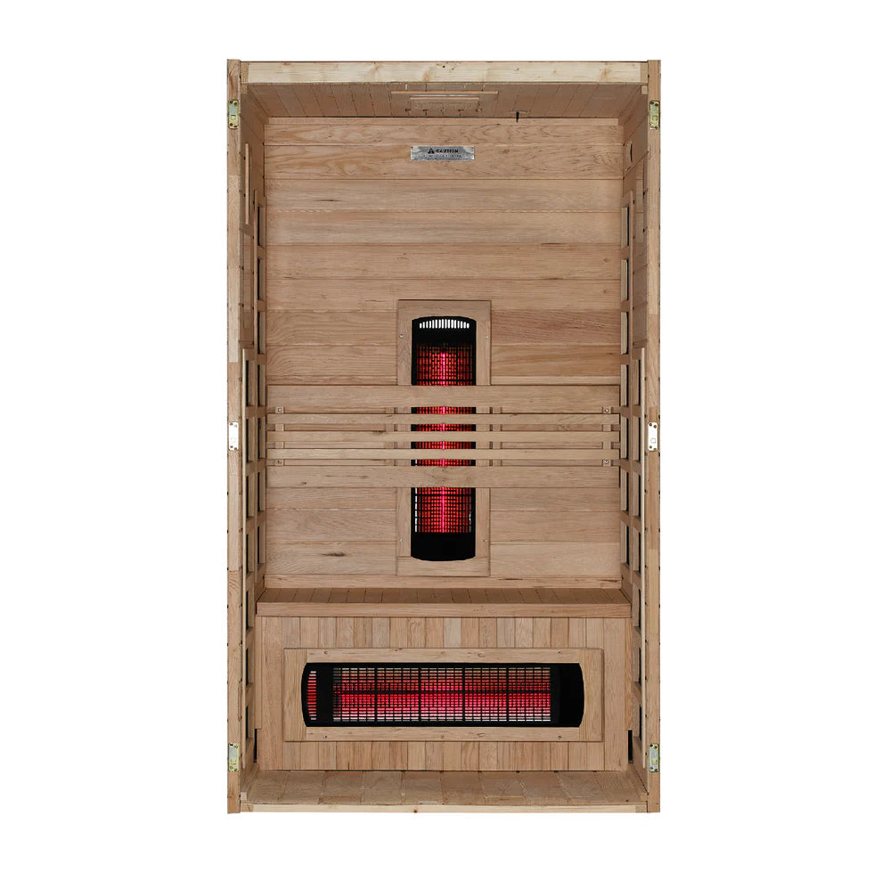 Dynamic Santorini 1-2-Person Full Spectrum Near Zero EMF FAR Infrared Sauna