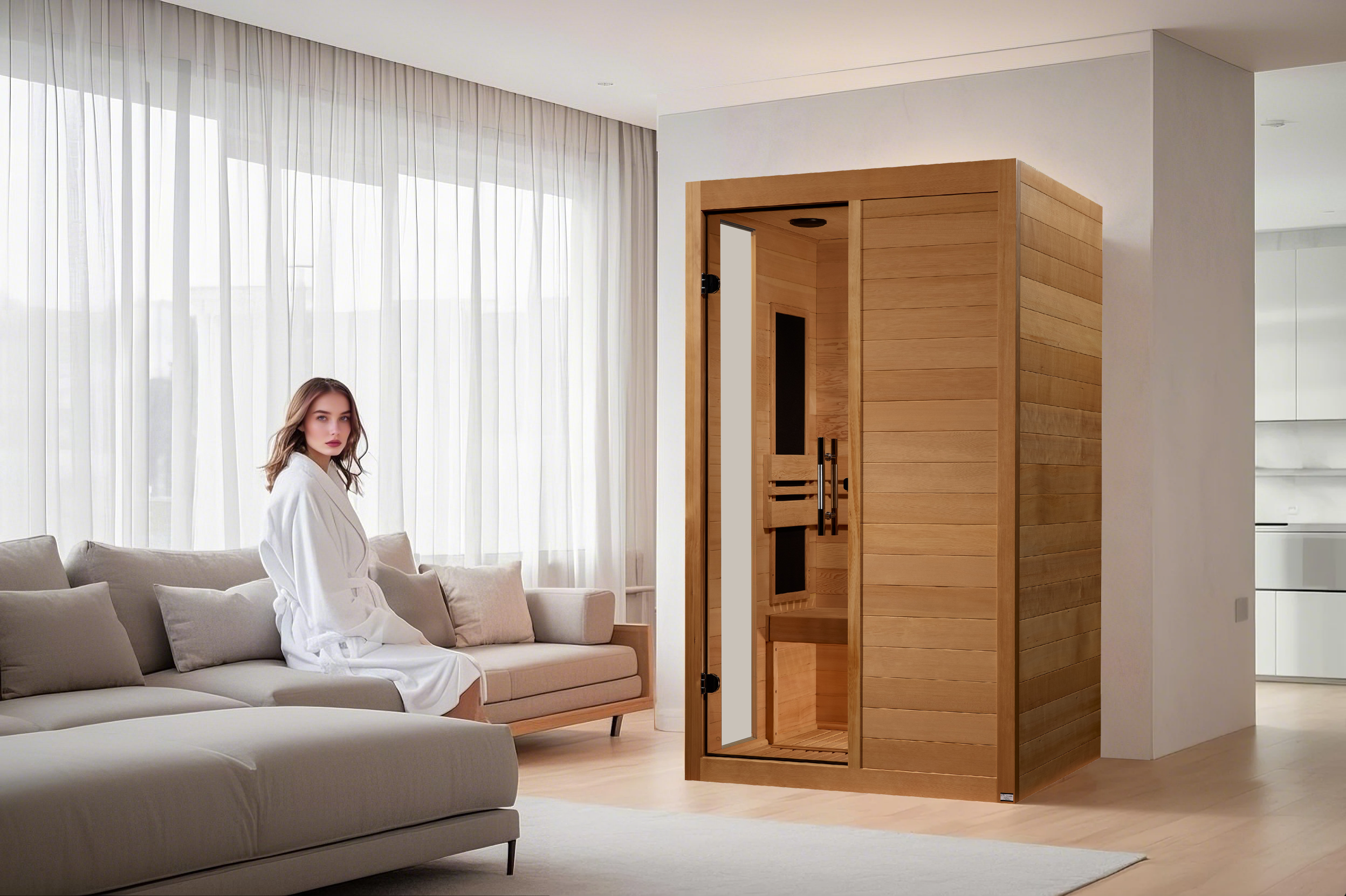 Dynamic Lucca Elite 2-person Ultra Low EMF FAR Infrared Sauna