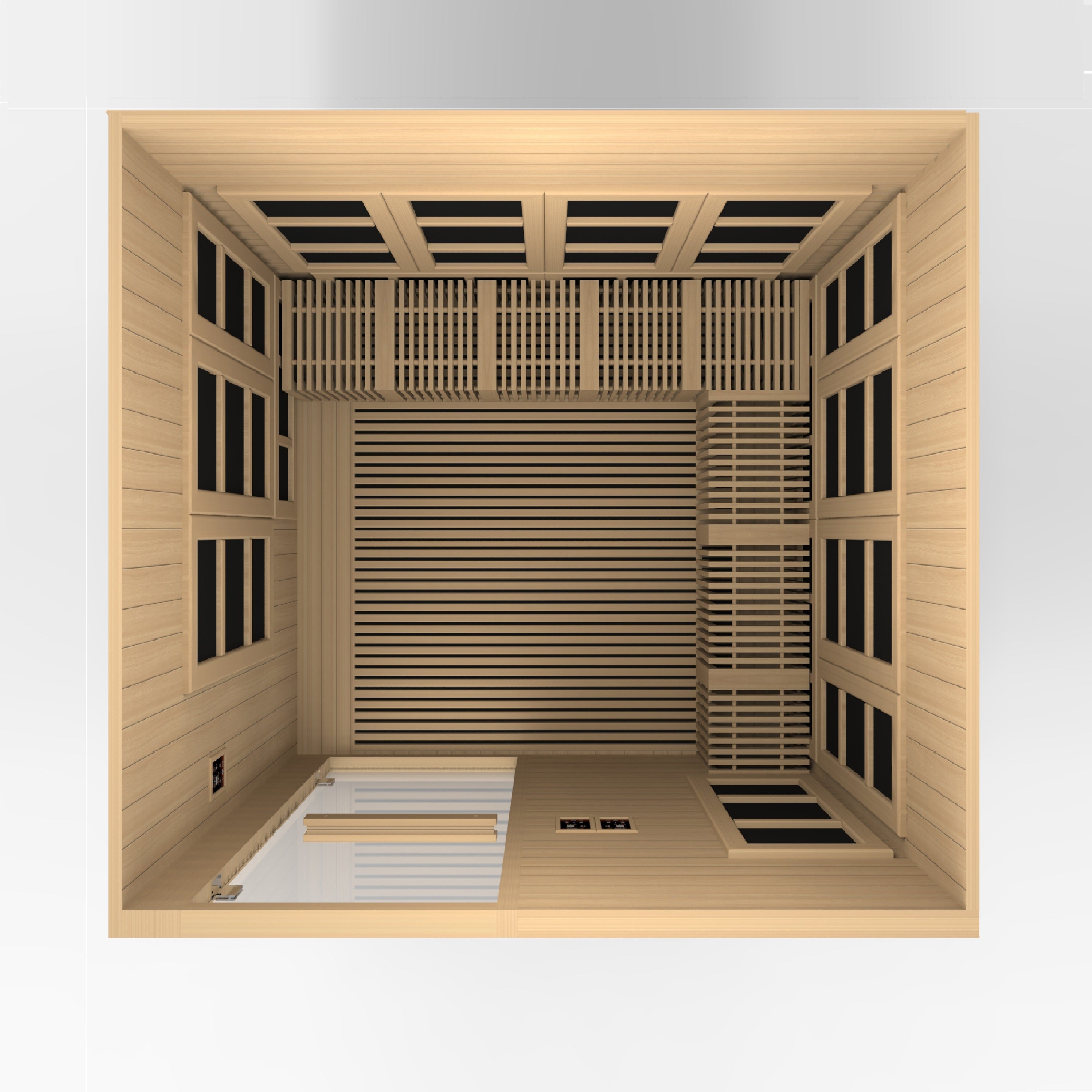 Golden Designs Catalonia 8-person PureTech™ Near Zero EMF FAR Infrared Sauna