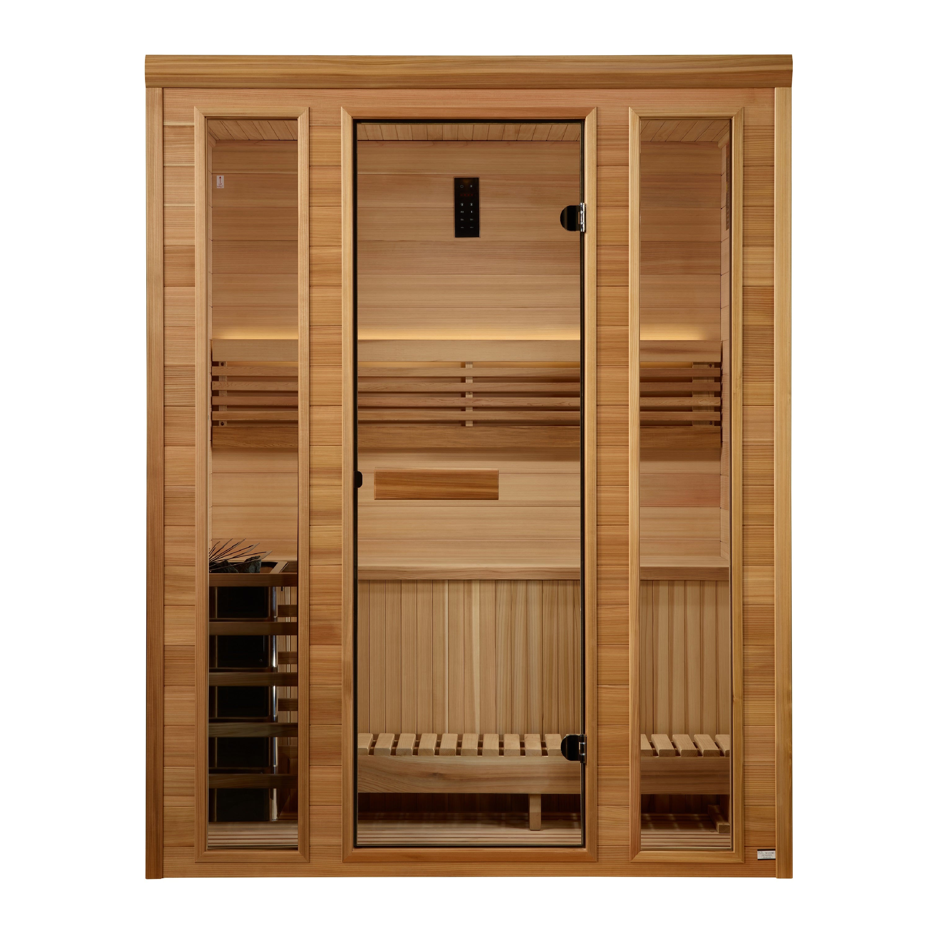 Golden Designs 2025 "Andermatt Edition" 2 - 3 Person Traditional Steam Sauna- Pacific Premium Clear Cedar