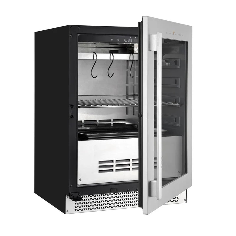 24″ Glass‑Door Meat Aging Fridge (Compact)