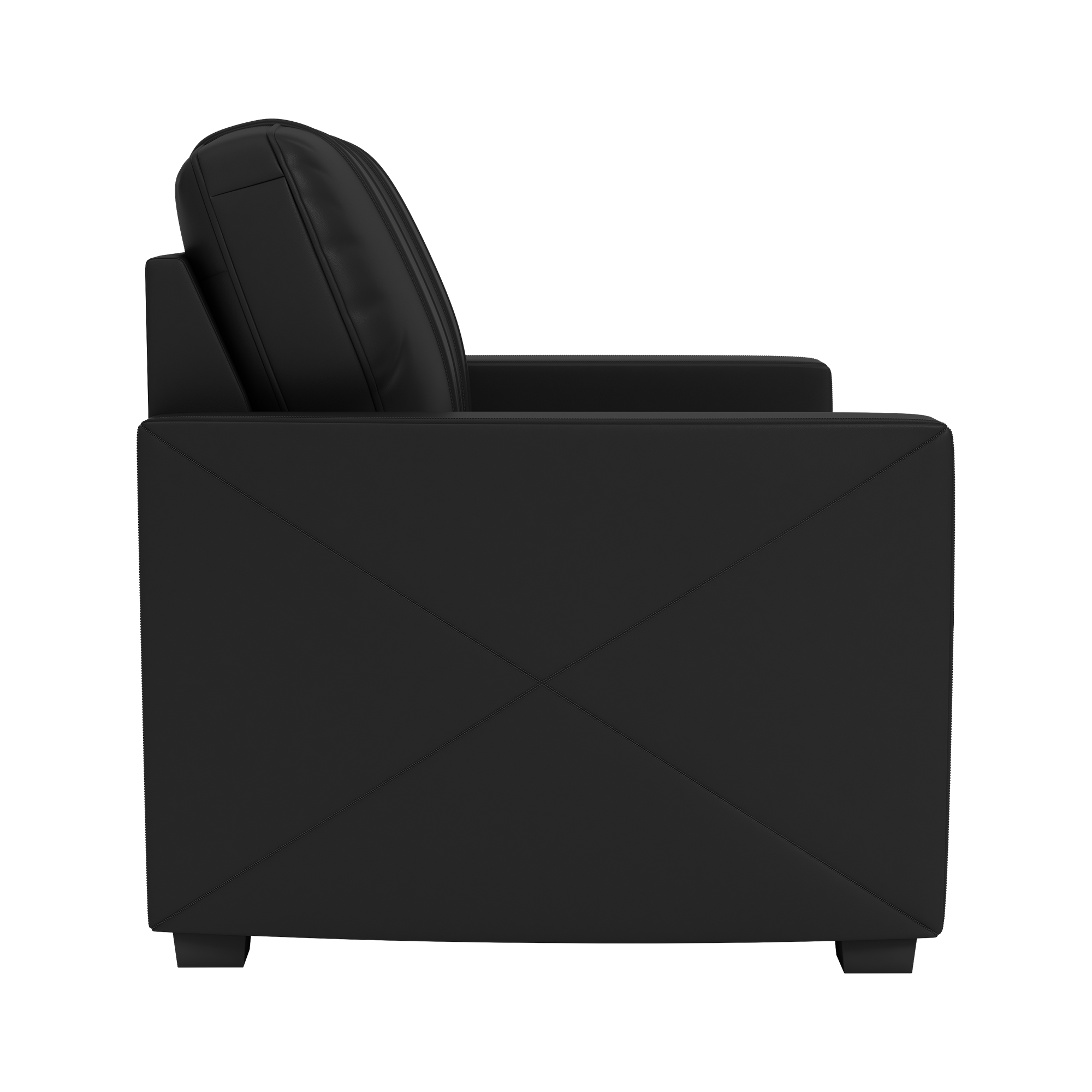 Silver Loveseat with Indiana University Wordmark Logo