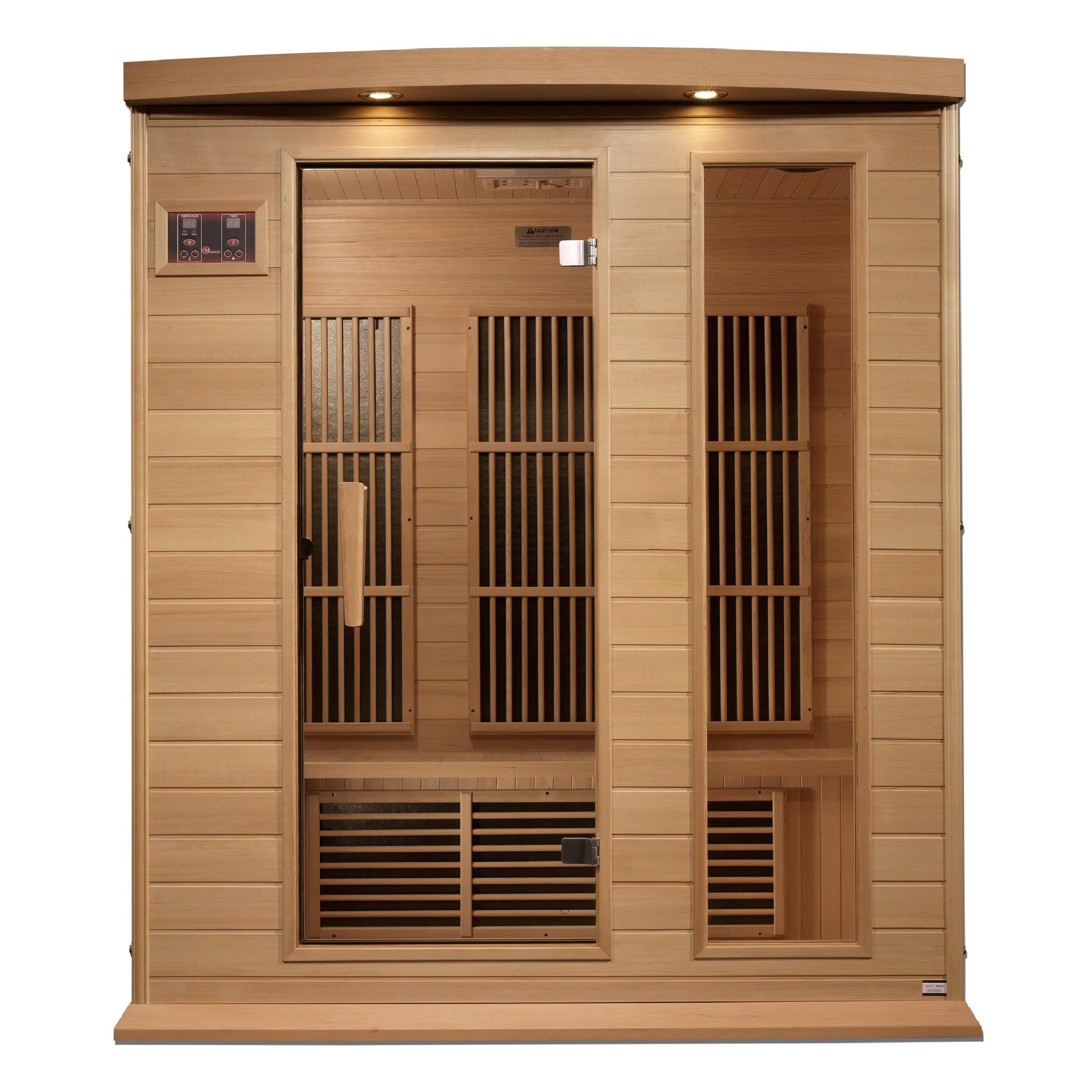 Maxxus 3-Person Near Zero EMF (Under 3MG) FAR Infrared Sauna (Canadian Hemlock)