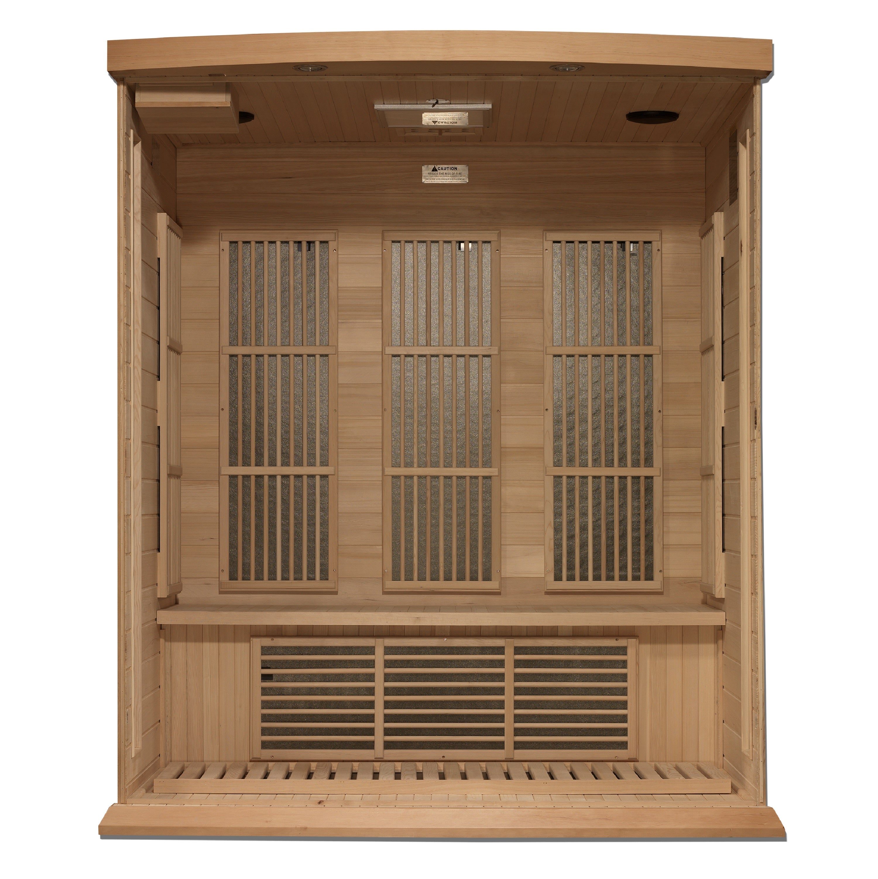 Maxxus 3-Person Near Zero EMF (Under 3MG) FAR Infrared Sauna (Canadian Hemlock)