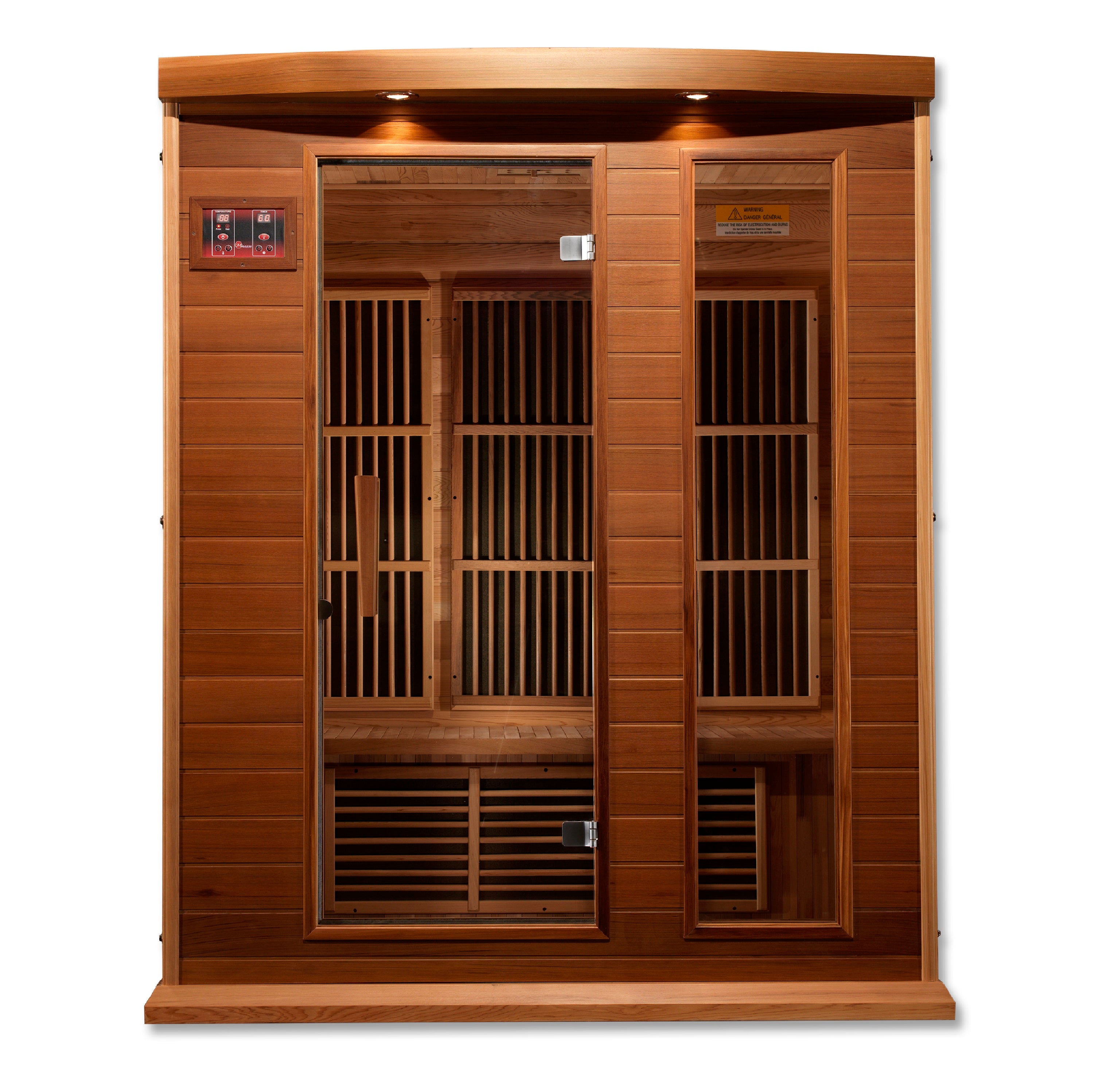 Maxxus 3-Person Low EMF (Between 5-10MG) FAR Infrared Sauna (Canadian Red Cedar)