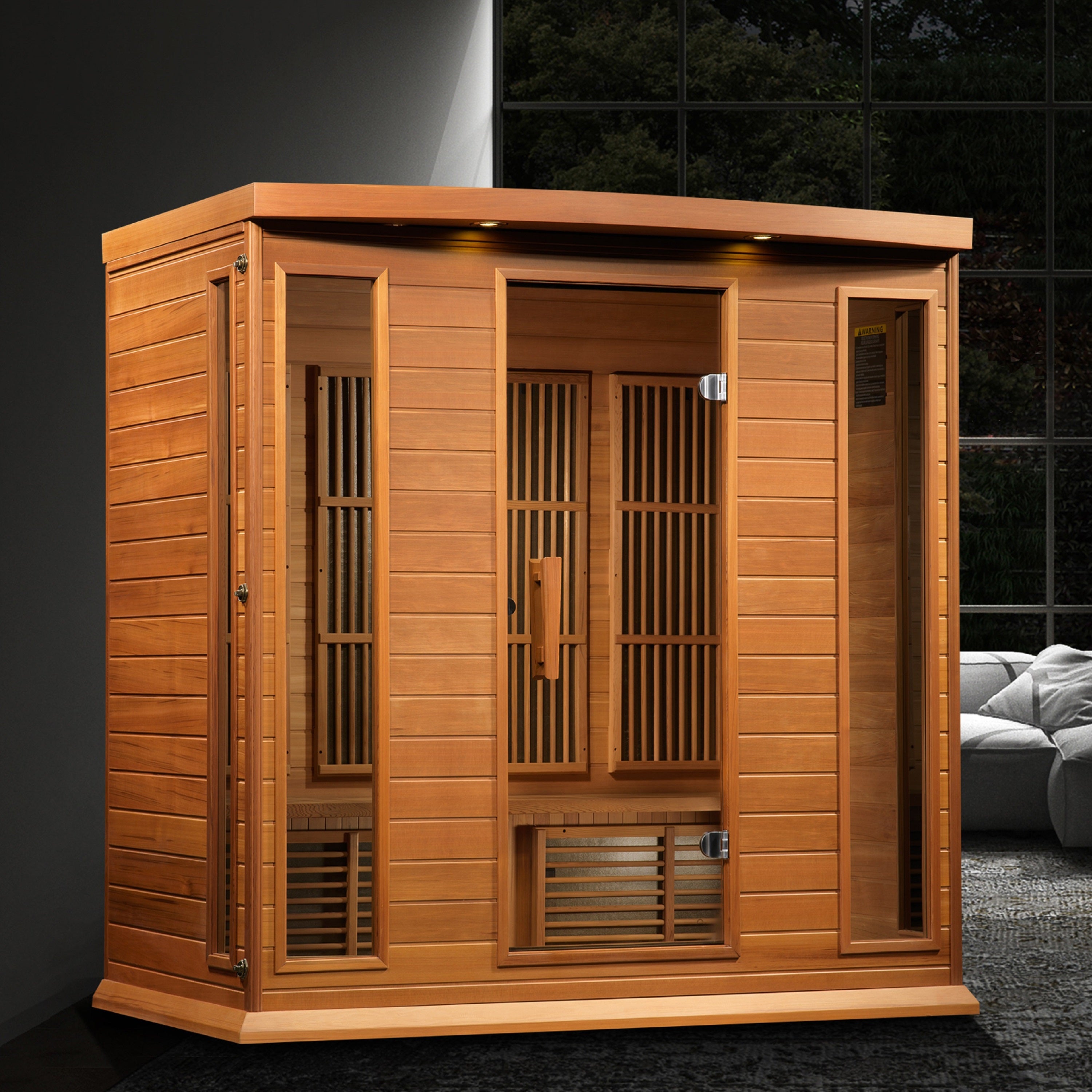 Maxxus 4-Person Low EMF FAR Infrared Sauna (Canadian Red Cedar)