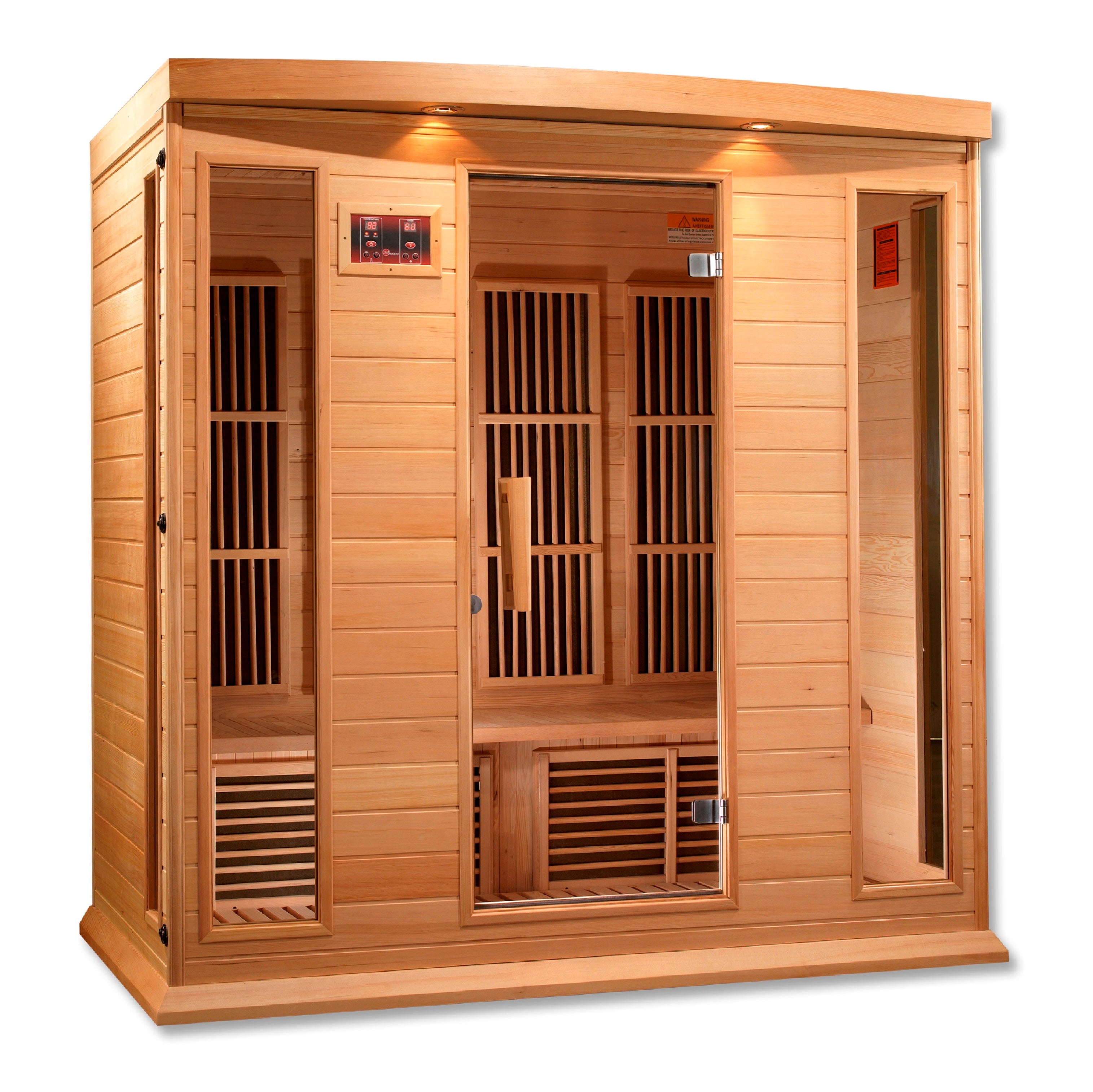 Maxxus 4-Person Low EMF FAR Infrared Sauna (Canadian Hemlock)