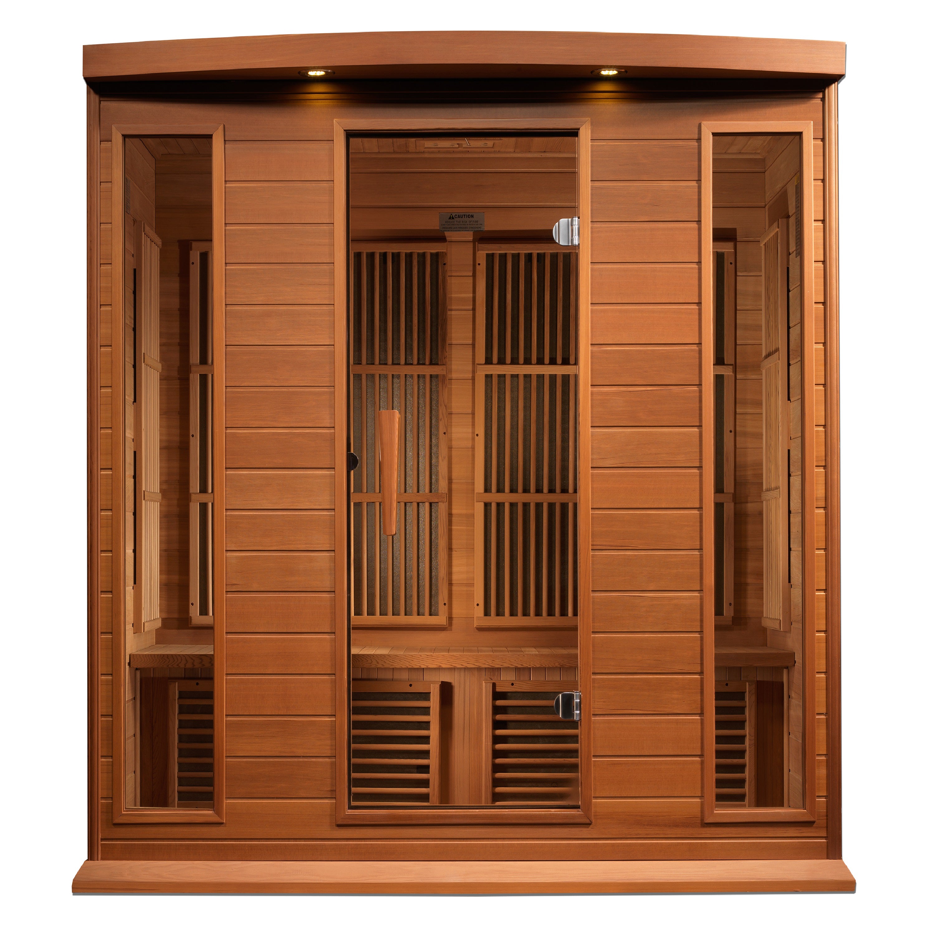 Maxxus 4-Person Near Zero EMF FAR Infrared Sauna (Canadian Red Cedar)