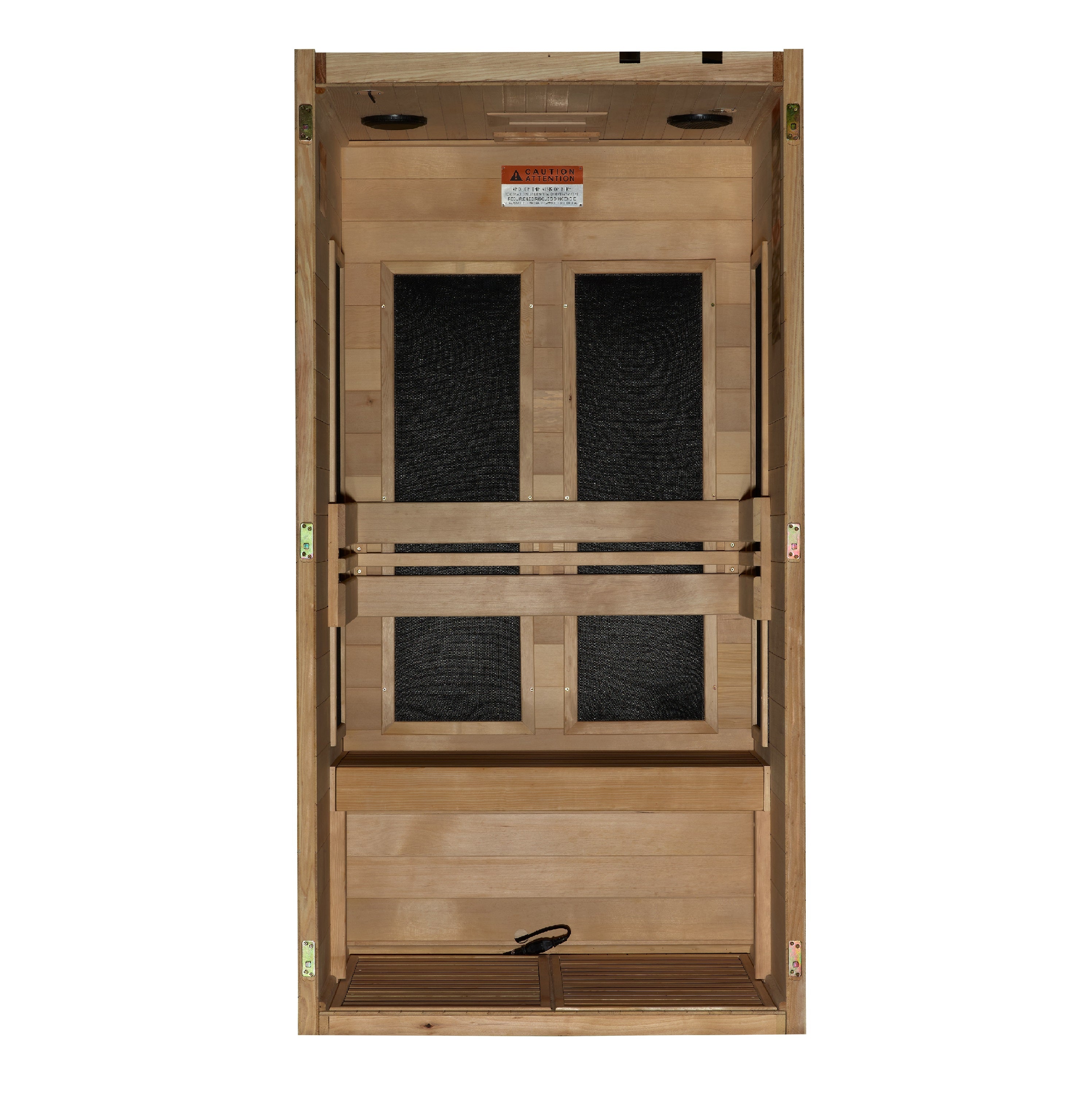 Maxxus S-Line Yoga 1-Person Ultra Low EMF (Between 5-10MG) FAR Infrared Sauna (Canadian Hemlock)
