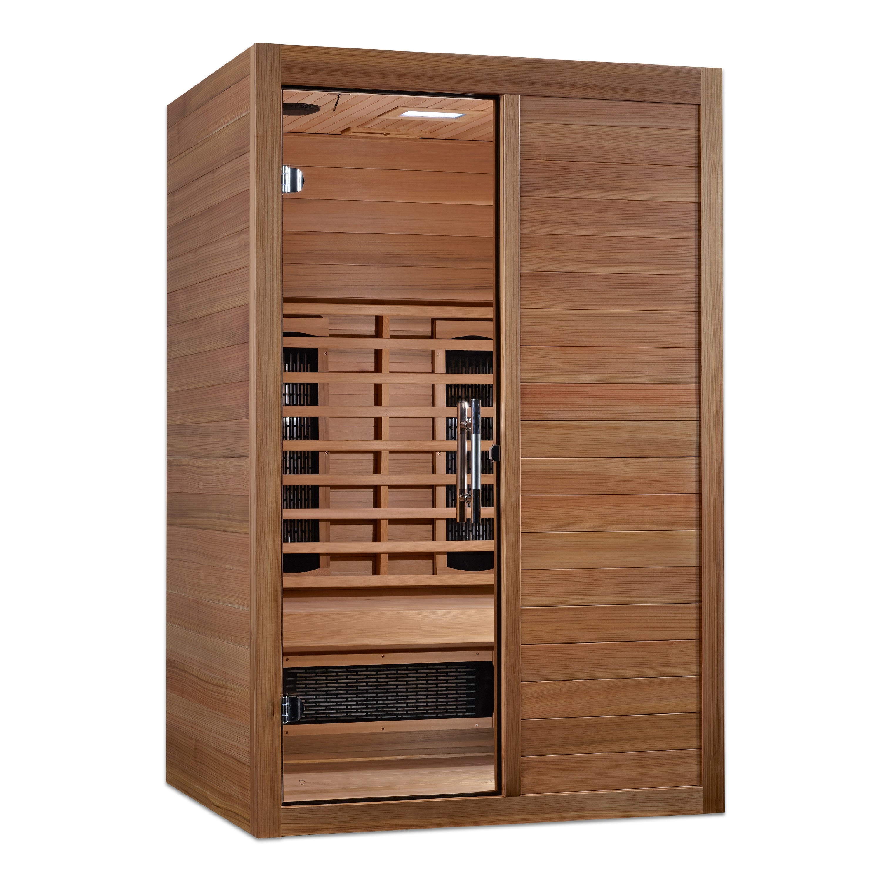 Maxxus S-Line Yoga 2-Person Full Spectrum Near Zero EMF FAR Infrared Sauna (Canadian Hemlock)