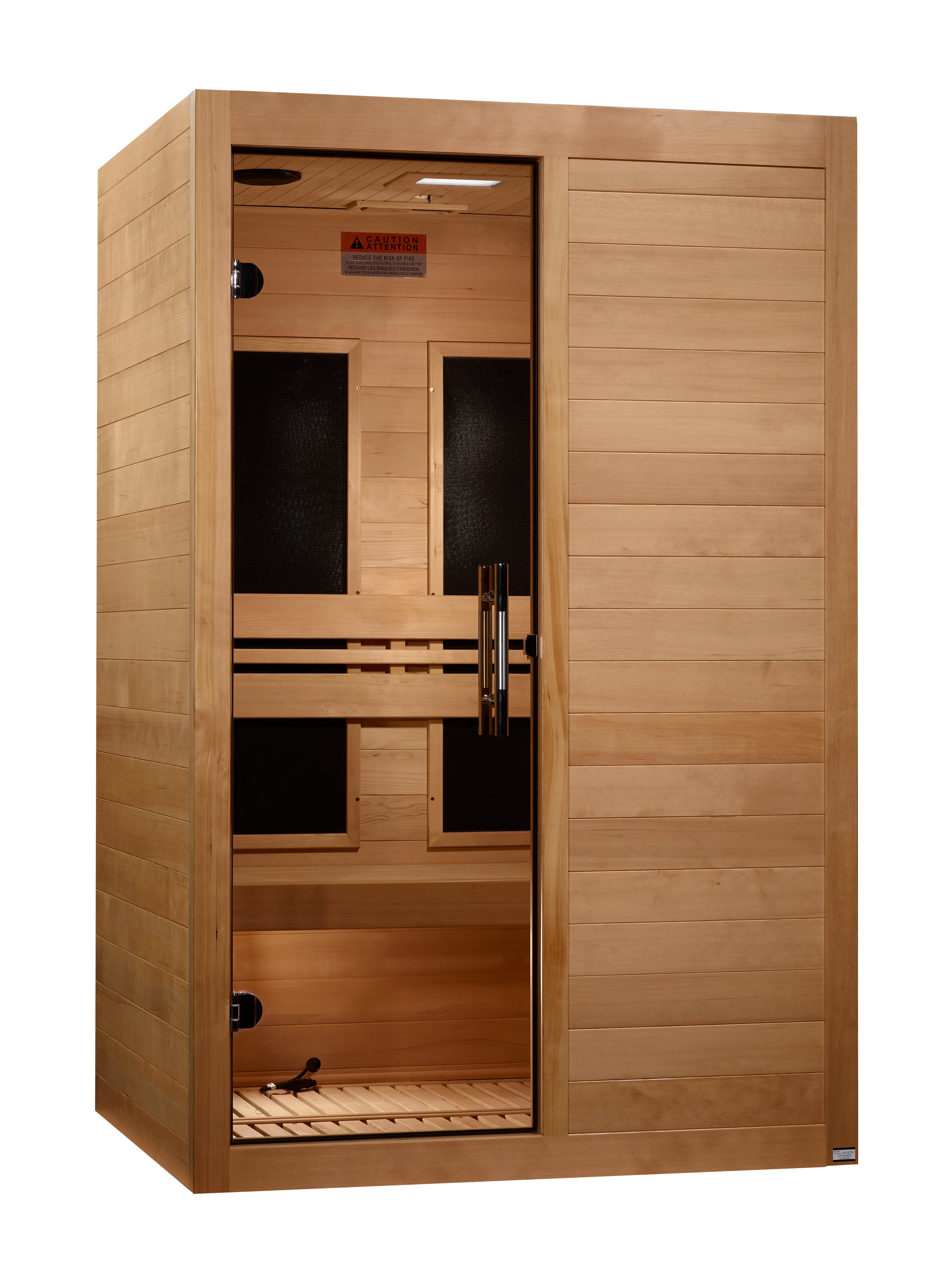 Maxxus S-Line Yoga 2-Person Low EMF (Between 5-10MG) FAR Infrared Sauna (Canadian Hemlock)