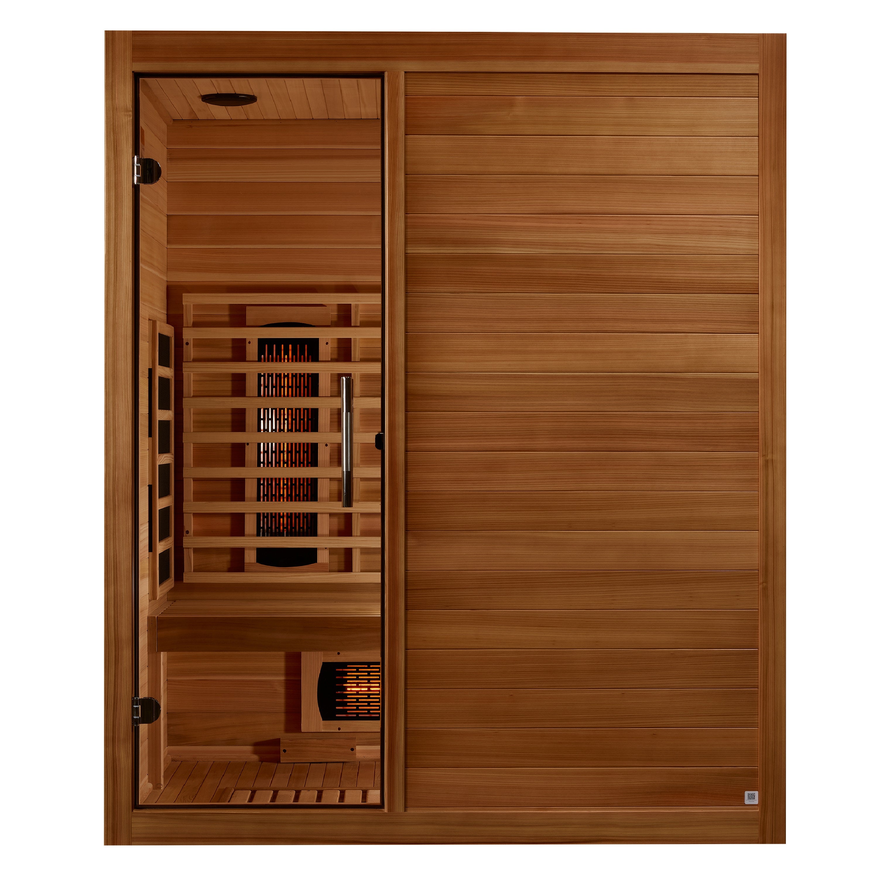 Maxxus S-Line Yoga 3-Person Full Spectrum Near Zero EMF FAR Infrared Sauna (Canadian Hemlock)