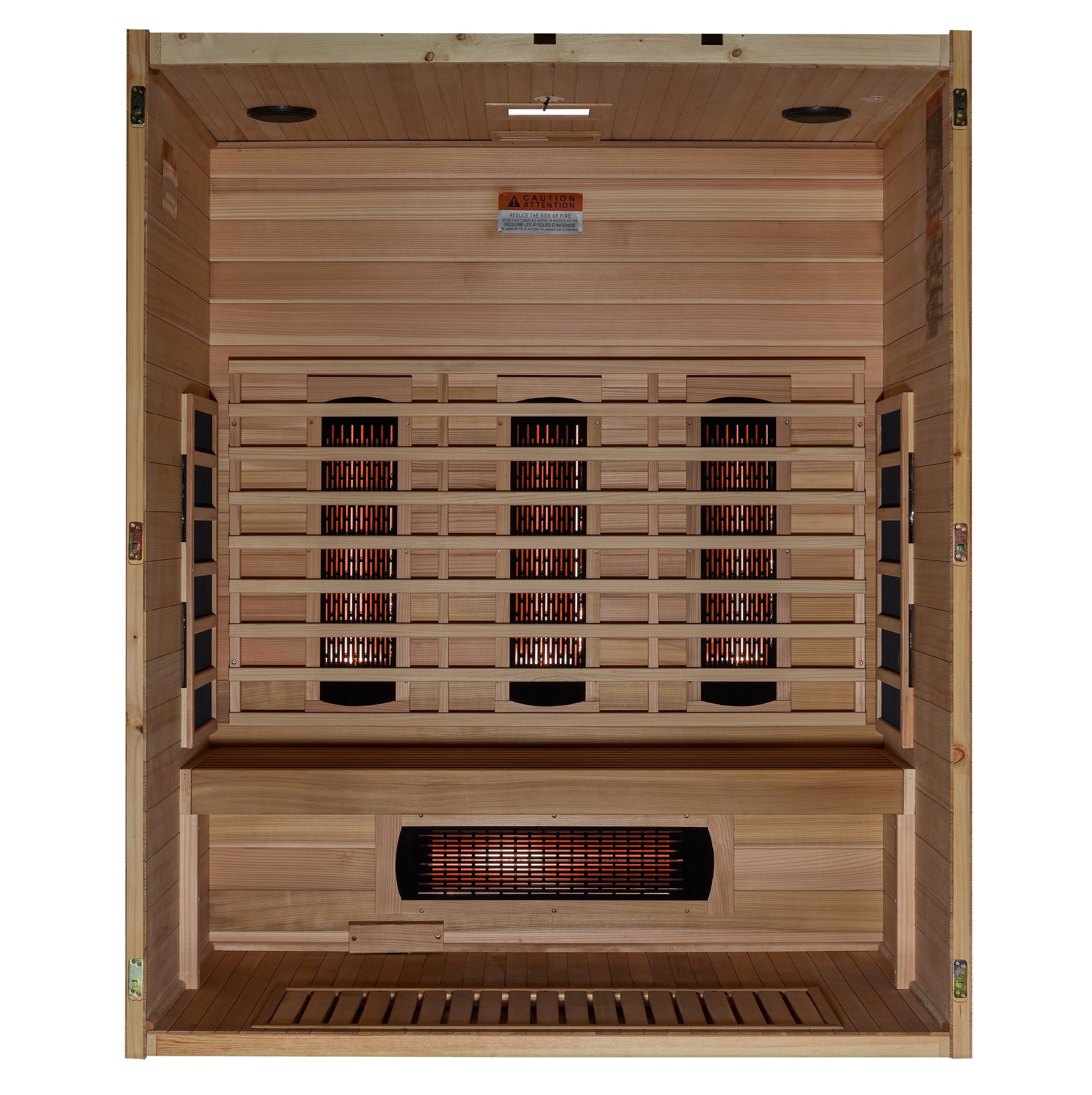 Maxxus S-Line Yoga 3-Person Full Spectrum Near Zero EMF FAR Infrared Sauna (Canadian Hemlock)
