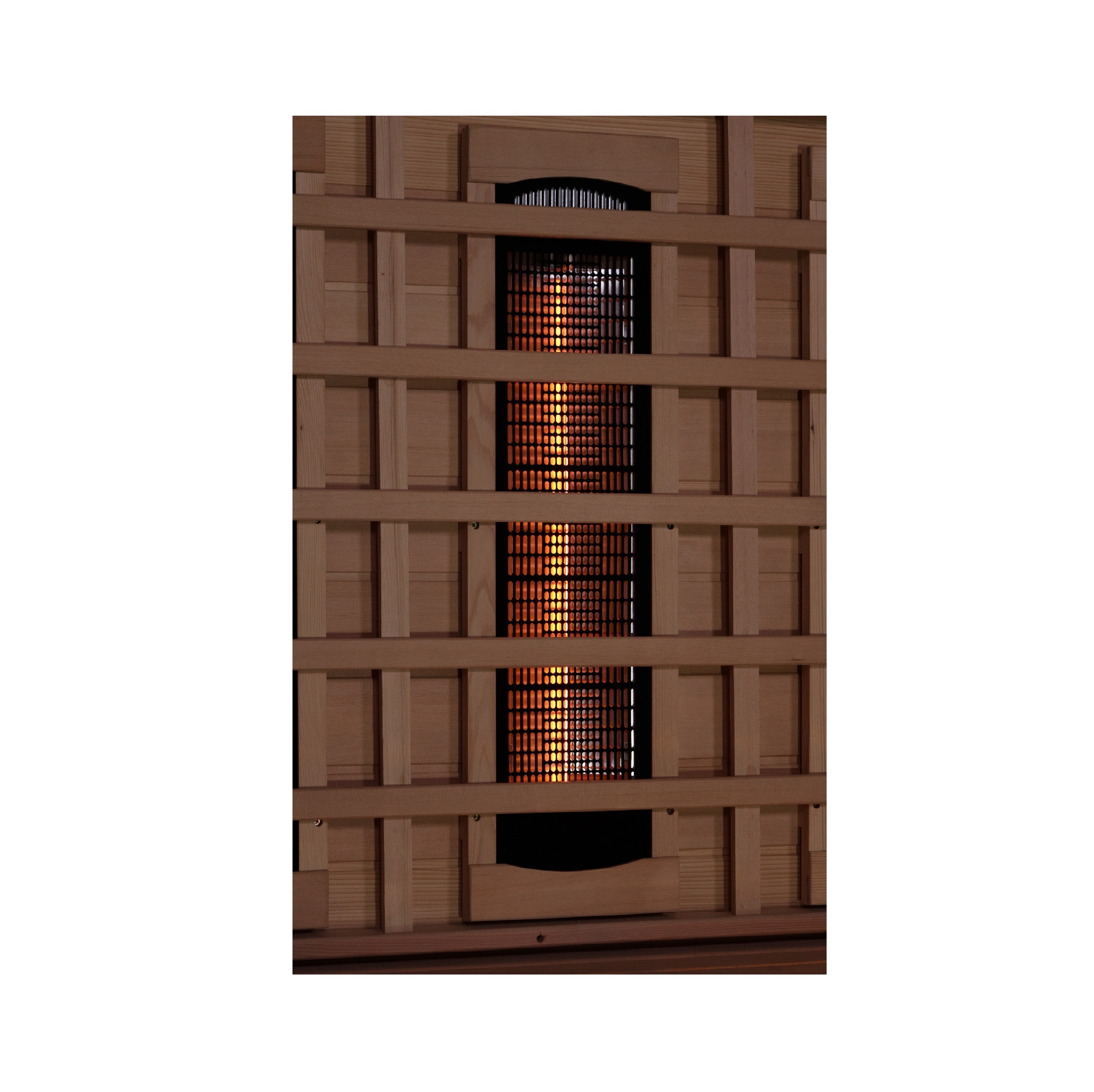 Golden Designs 6-Person Full Spectrum PureTech™ Near Zero EMF FAR Infrared Sauna with Himalayan Salt Bar