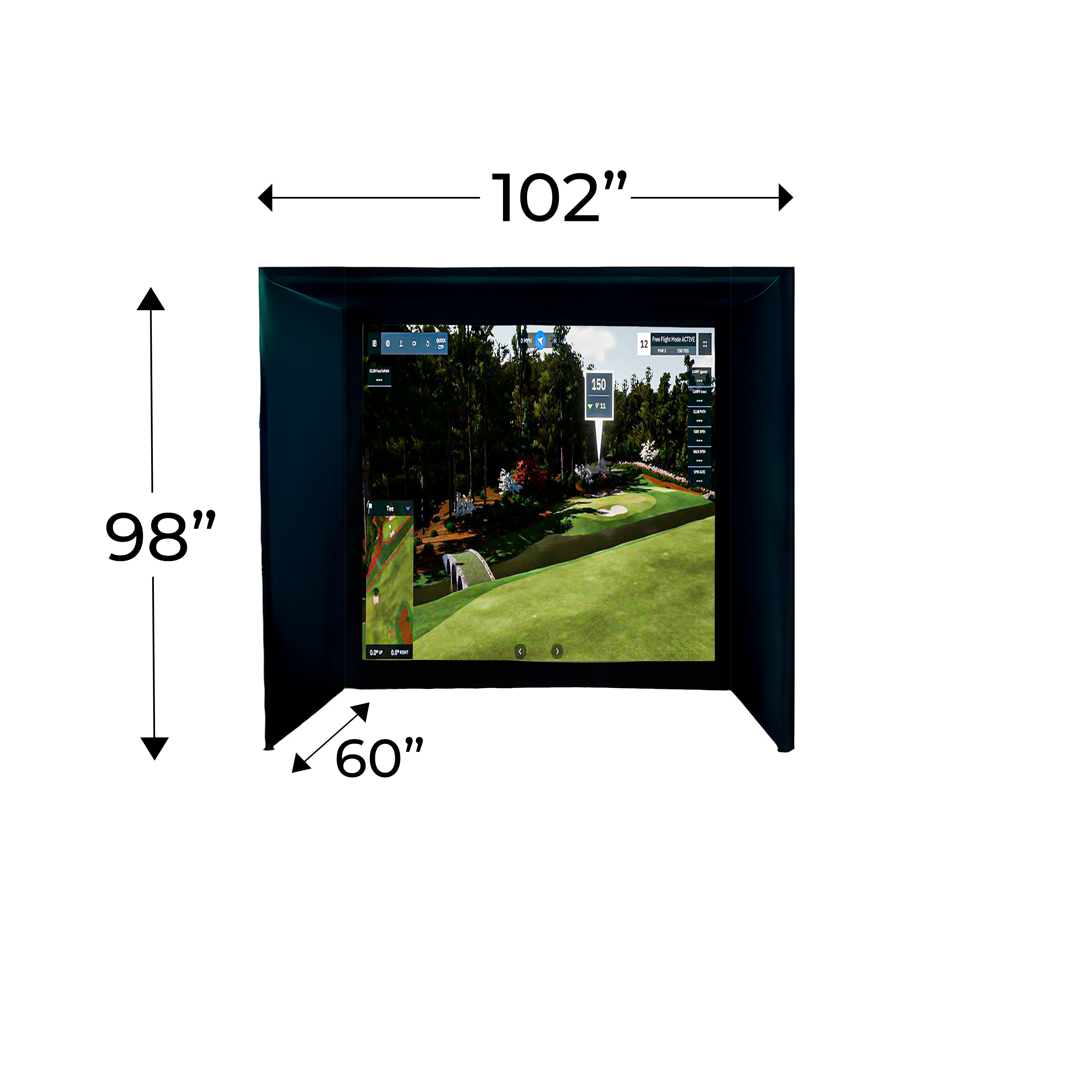 Par 8 Golf Simulator Enclosure golf sim enclosure