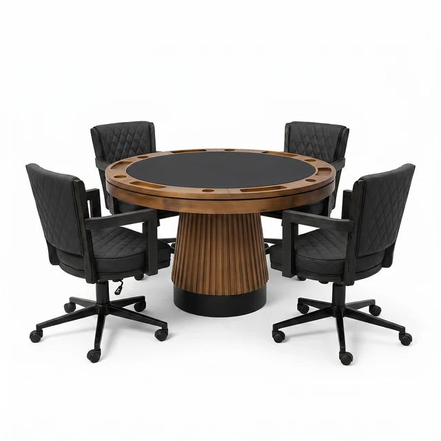 PROHIBITION SERIES 48" 2 IN 1 POKER TABLE