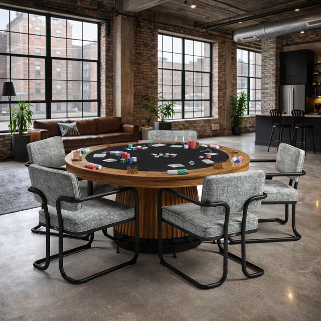 PROHIBITION SERIES 60" POKER-WALNUT