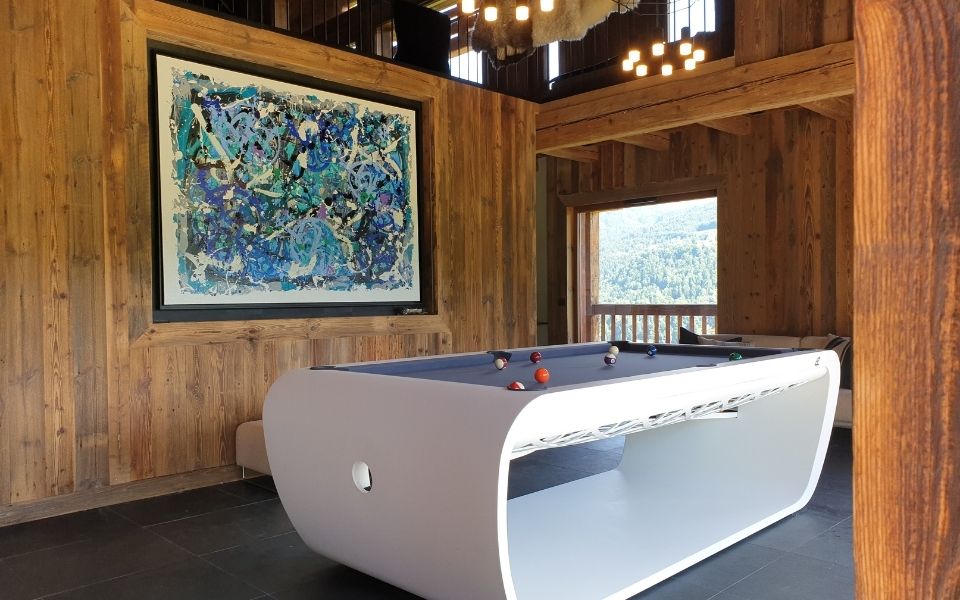 The Blacklight billiard table