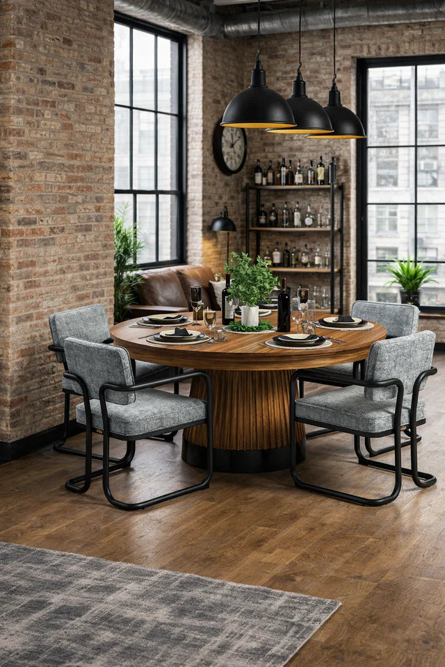 PROHIBITION SERIES 60" POKER-WALNUT