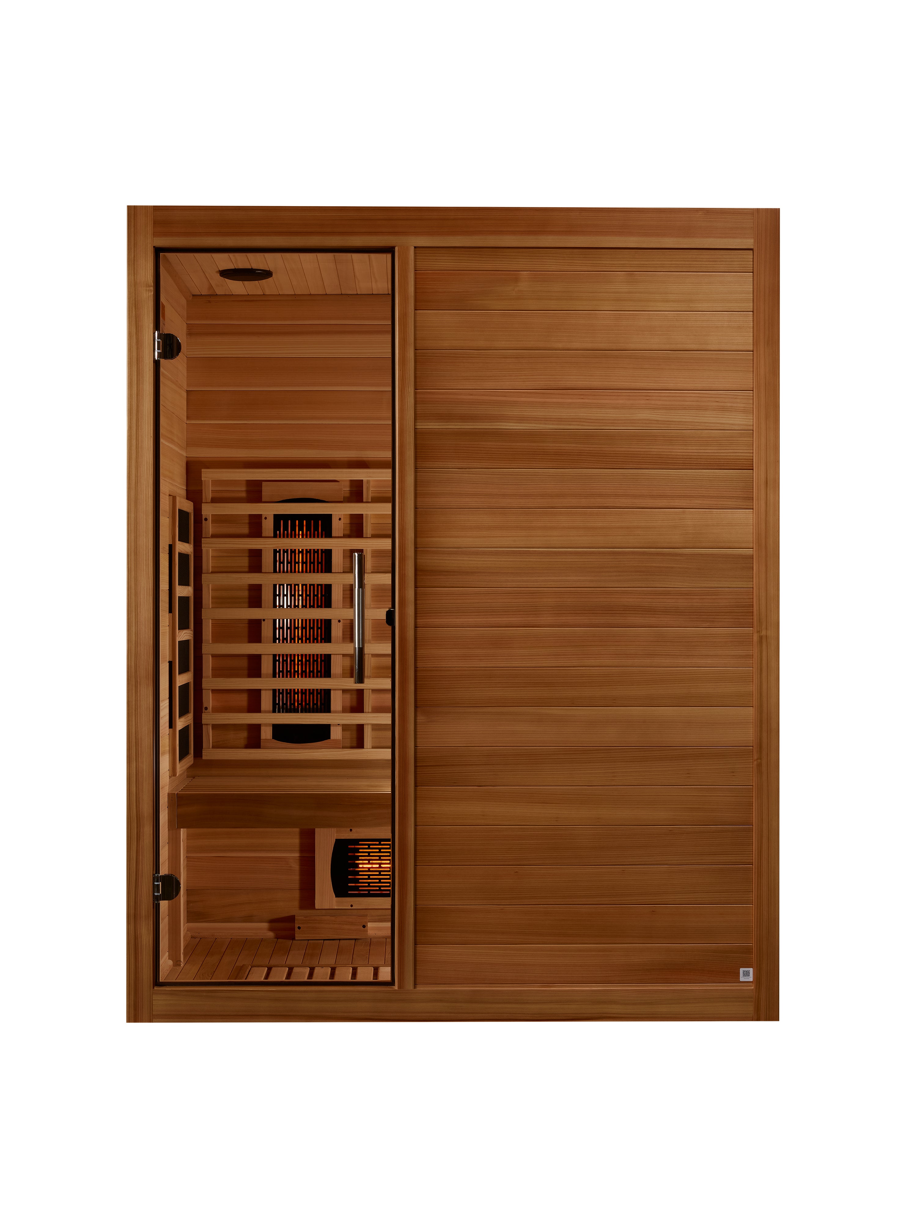 Maxxus S-Line Yoga 3-Person Full Spectrum Near Zero EMF FAR Infrared Sauna (Canadian Hemlock)