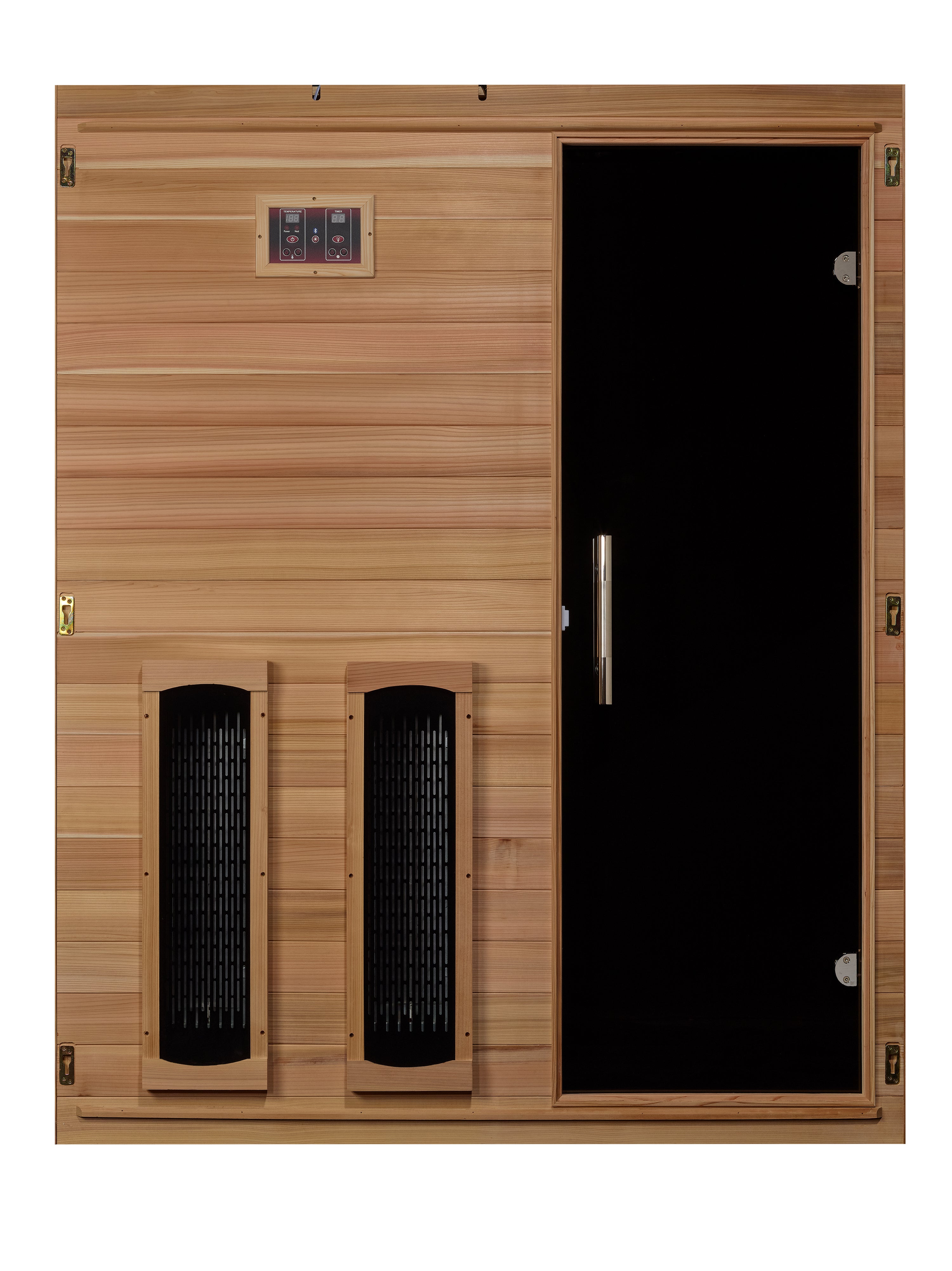 Maxxus S-Line Yoga 3-Person Full Spectrum Near Zero EMF FAR Infrared Sauna (Canadian Hemlock)