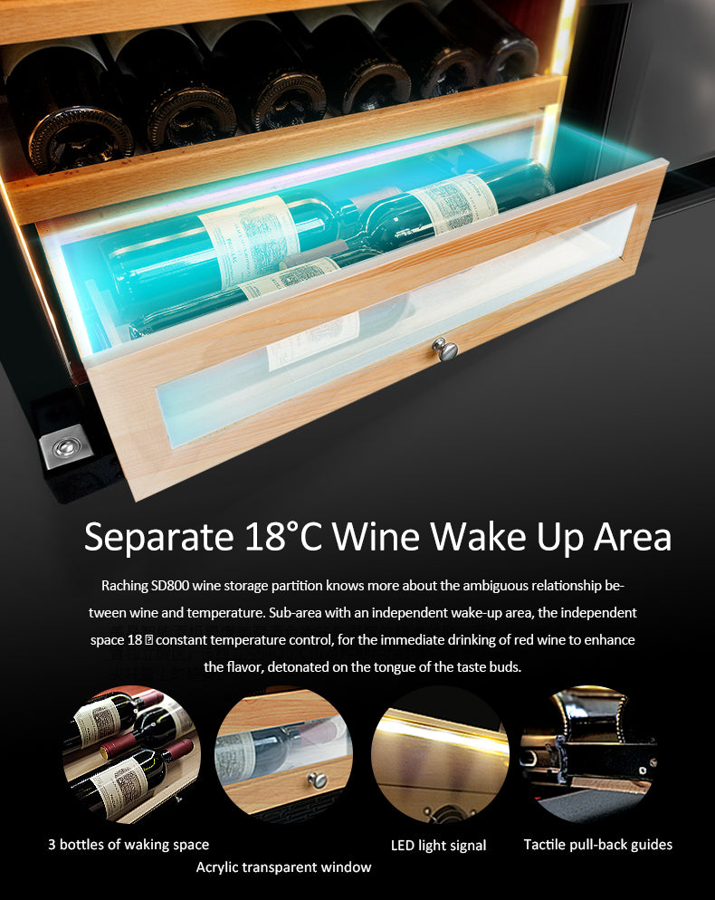 CS600 (cigar area+wine area) Cigar Humidor