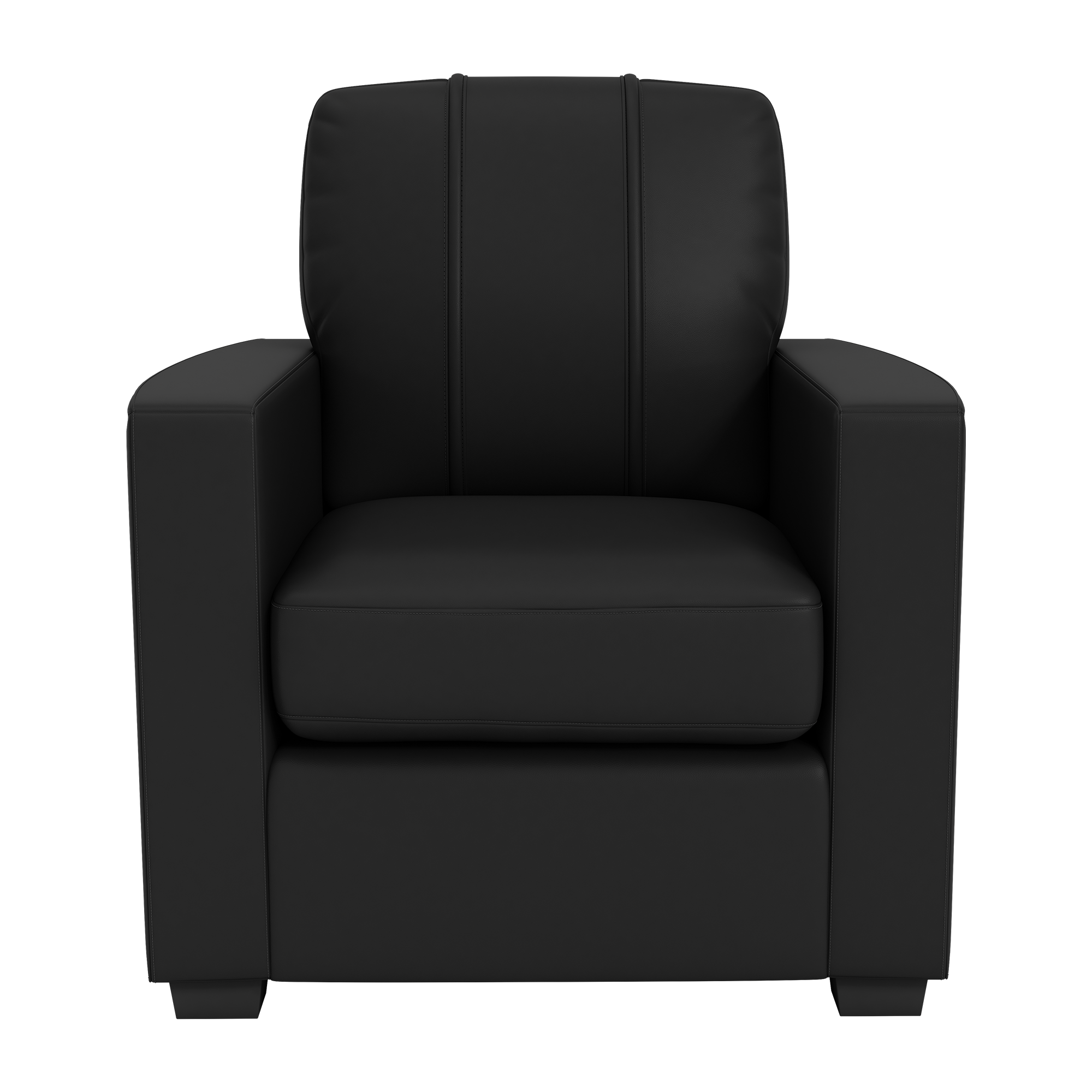 Silver Club Chair with Indiana University Primary Logo
