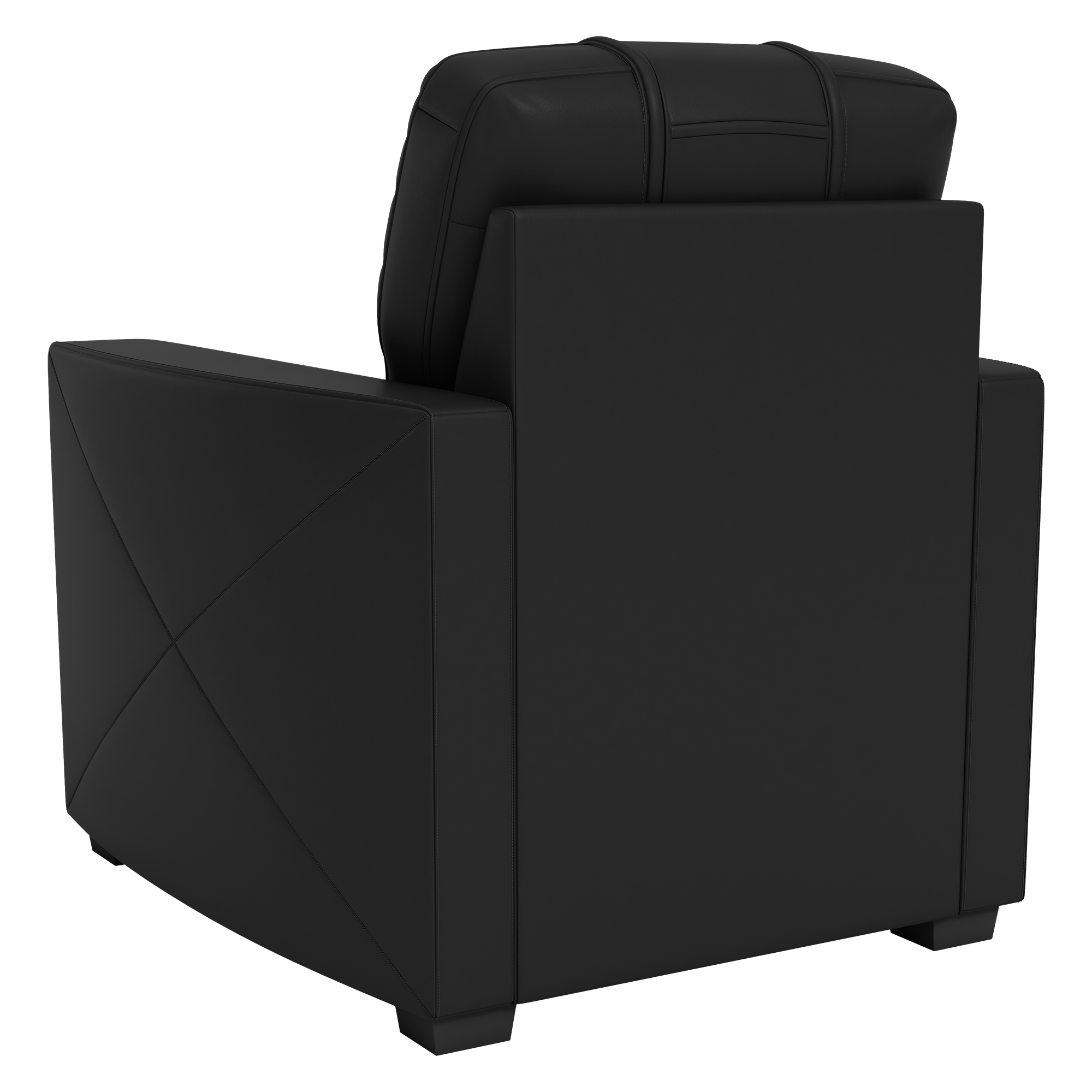 Silver Club Chair with Indiana University Primary Logo