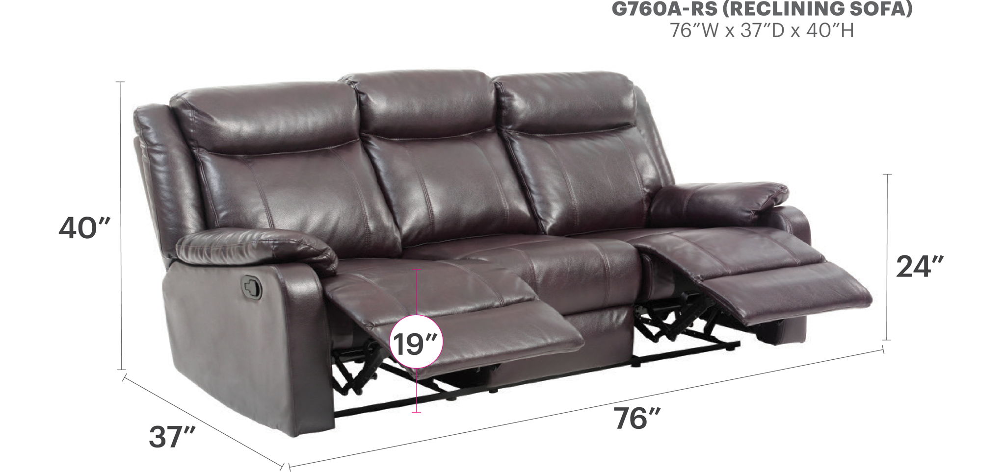 Contemporary Three Seater Sofa
