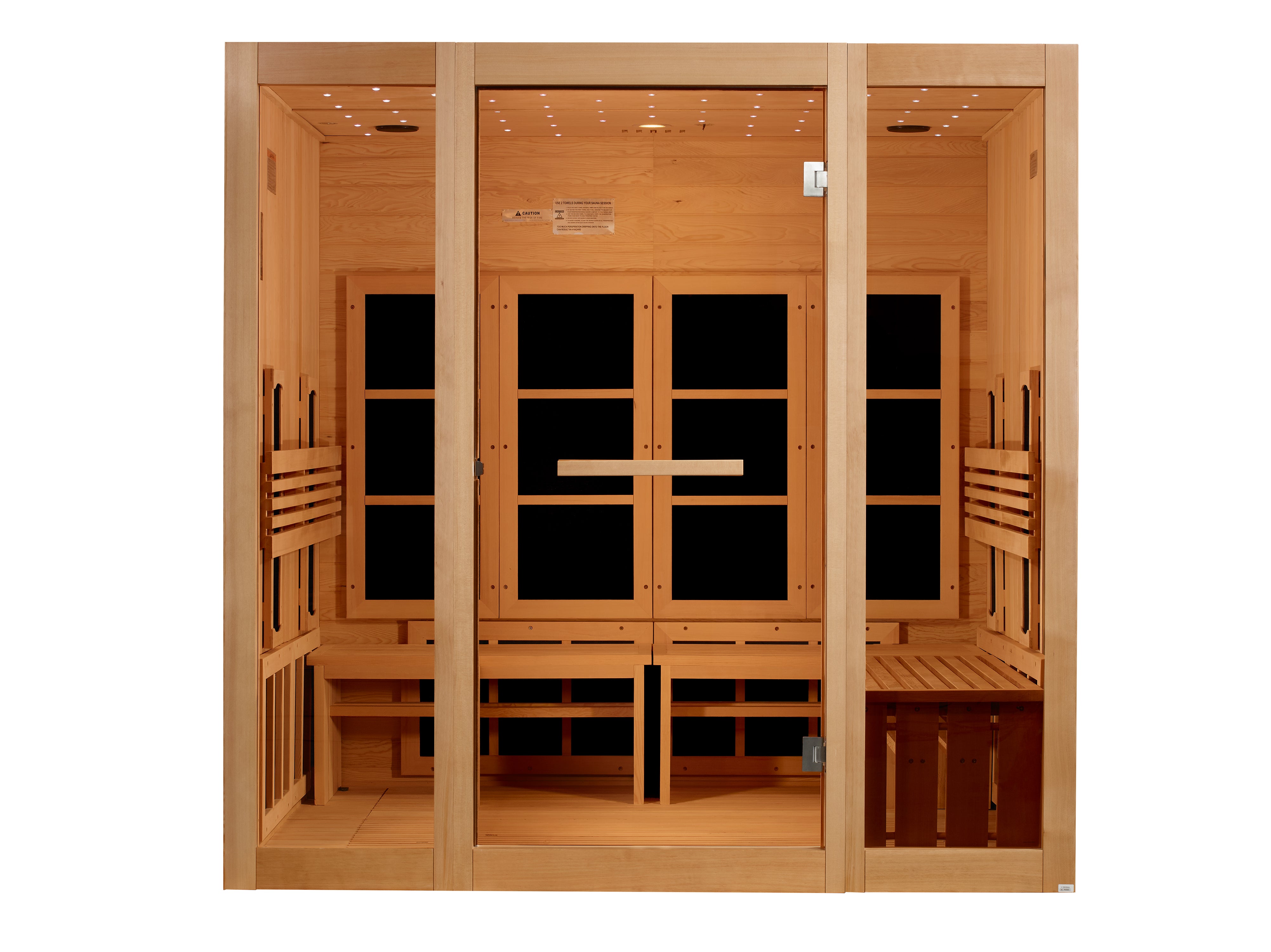 Golden Designs 8 Person Full Spectrum Near Zero EMF FAR IR Sauna
