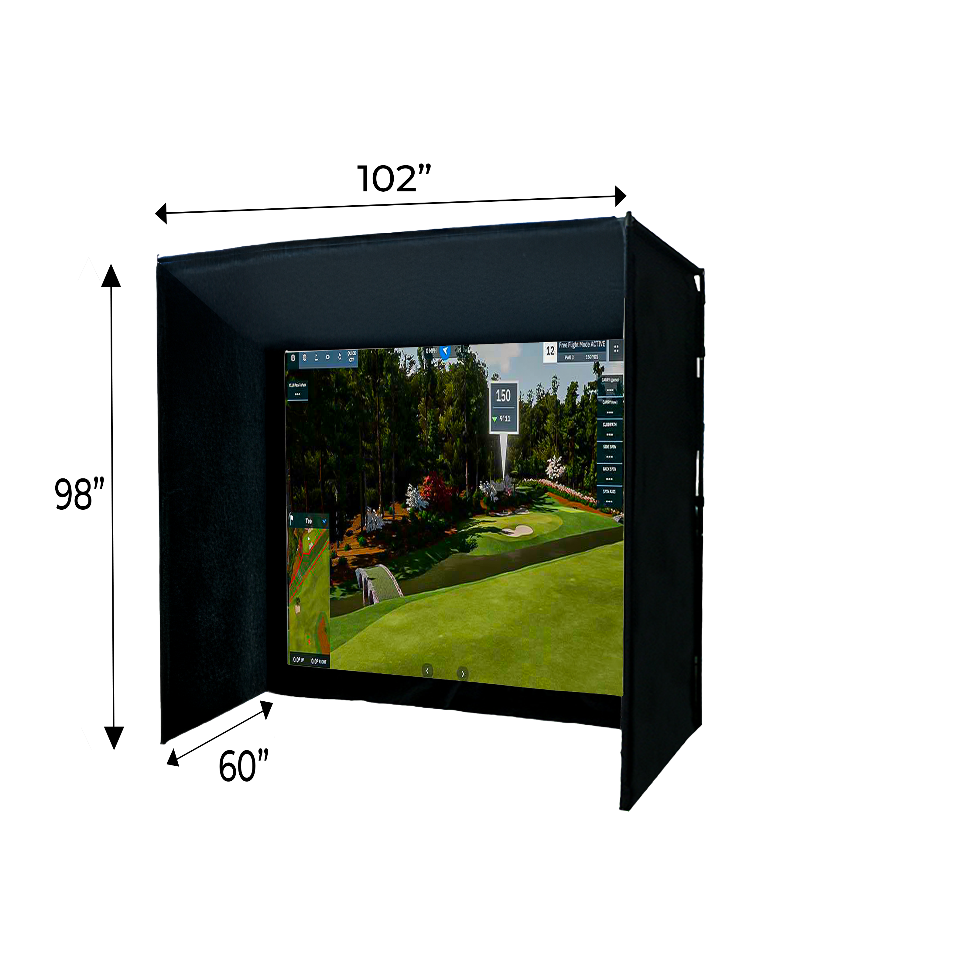 Par 8 Golf Simulator Enclosure golf sim enclosure