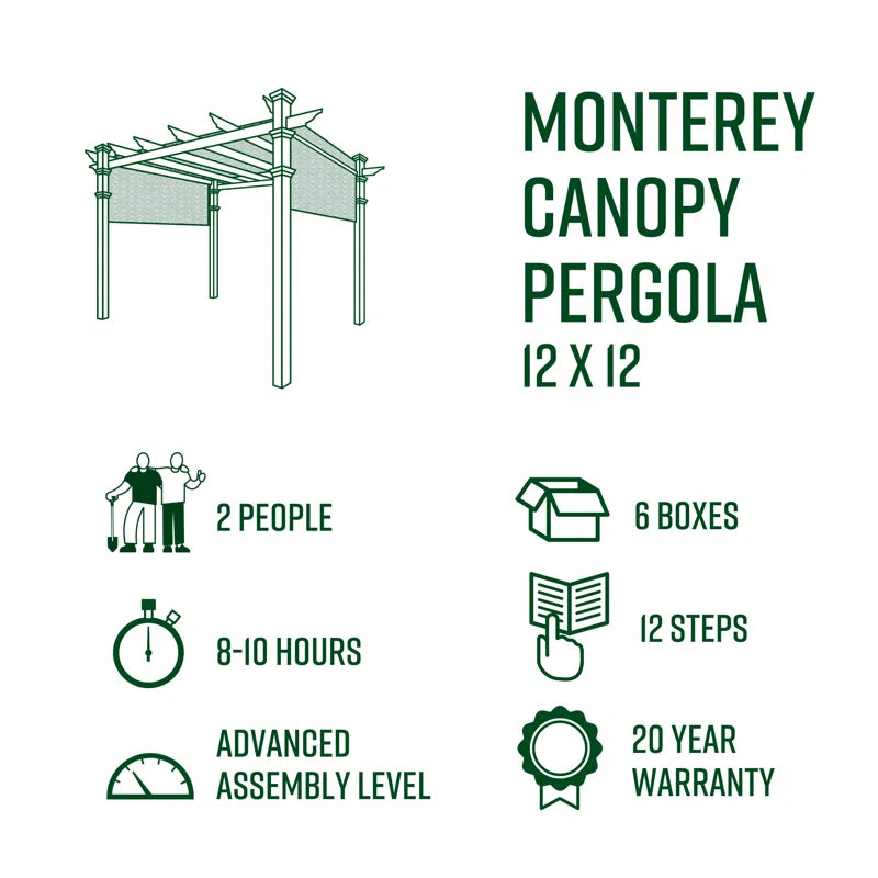 Coppell Vinyl Pergola