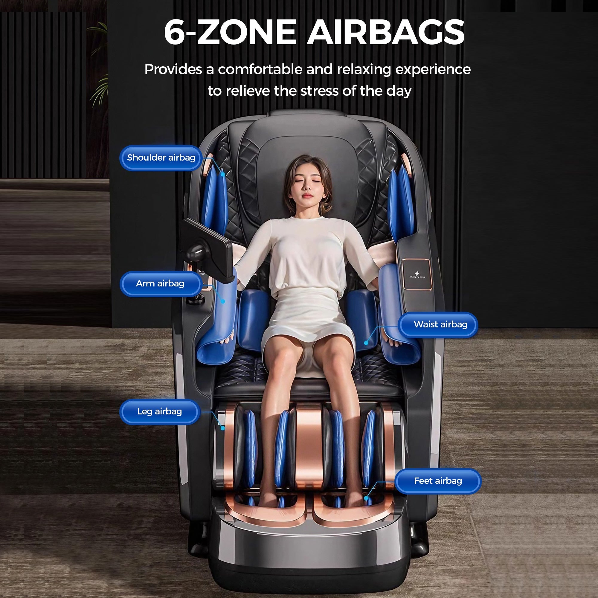 WANKO Bliss SL-Track Zero Gravity Full Body Recliner Massage Chair