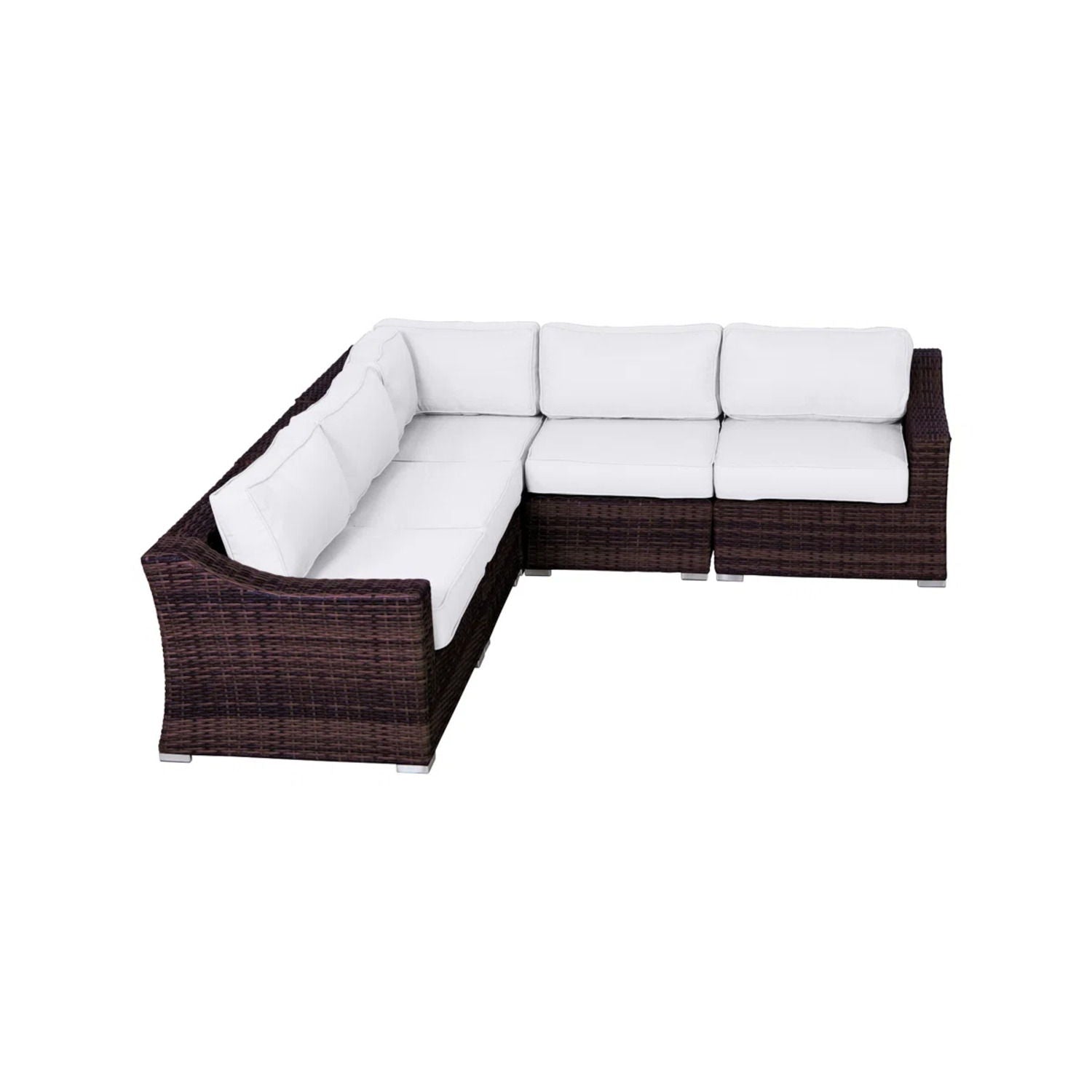Outdoor Wicker Sofa Seating Group With Cushions