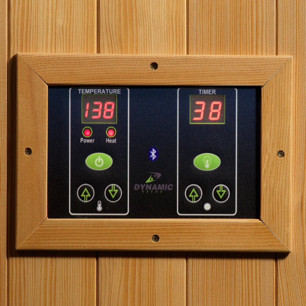 Dynamic Gracia 1-2-Person Full Spectrum Near Zero EMF FAR Infrared Sauna (Canadian Hemlock)