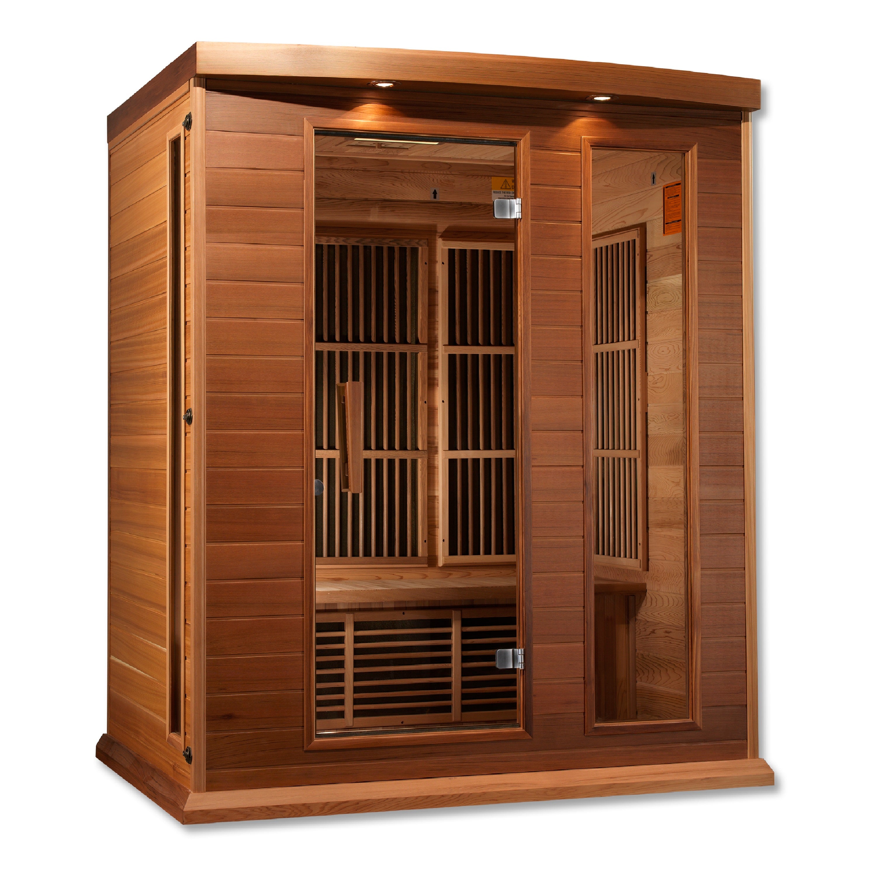Maxxus 3-Person Low EMF (Between 5-10MG) FAR Infrared Sauna (Canadian Red Cedar)
