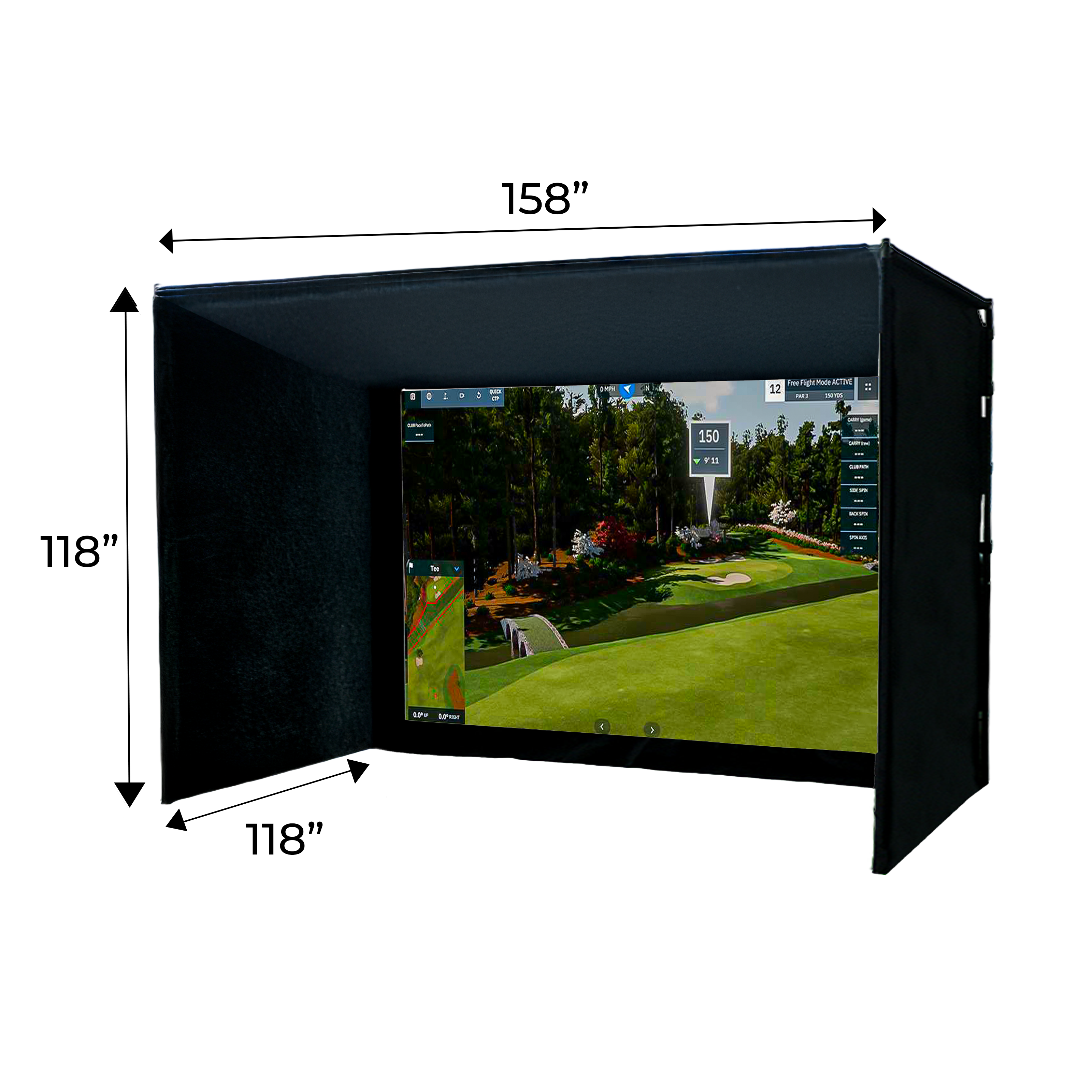 Albatross 13 Golf Simulator Enclosure - Extended Depth, albatross golf